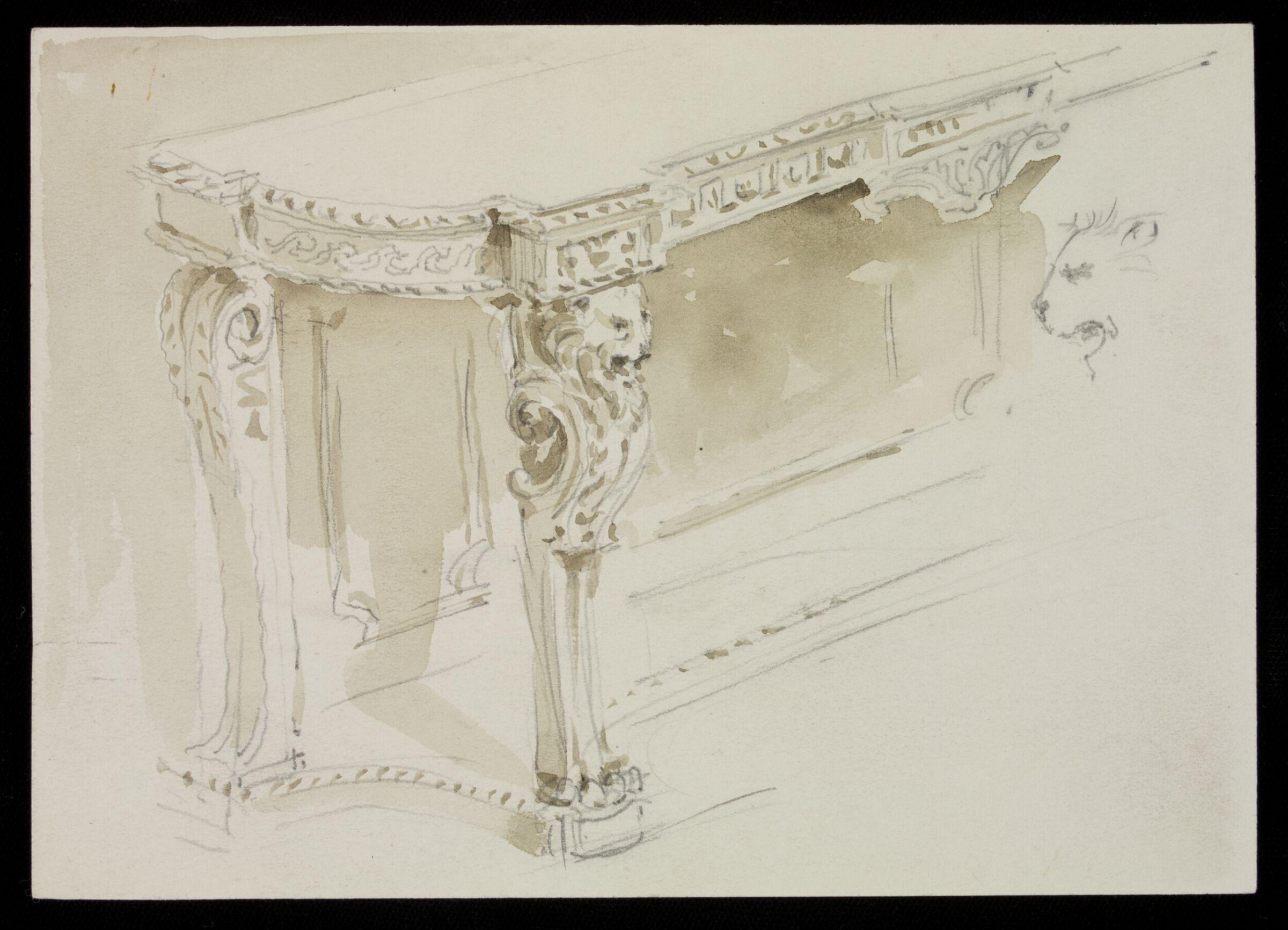 Design by J D Crace for table, J.D. Crace, late 19th century