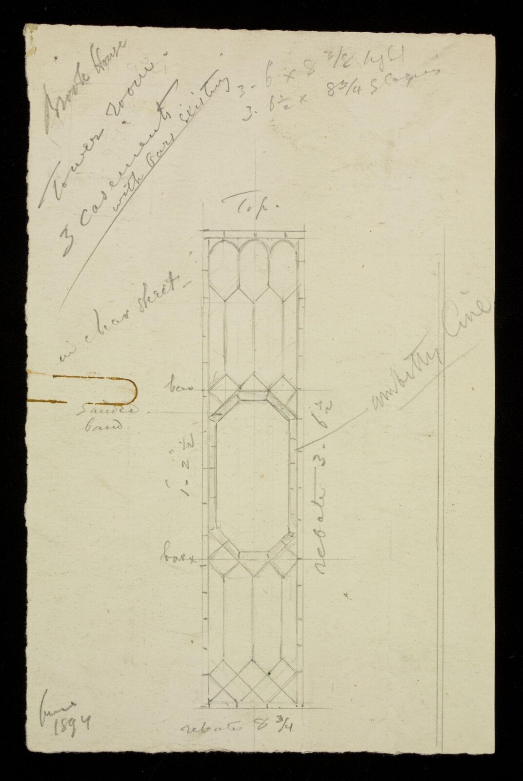 Design by J D Crace, J.D. Crace, June 1894