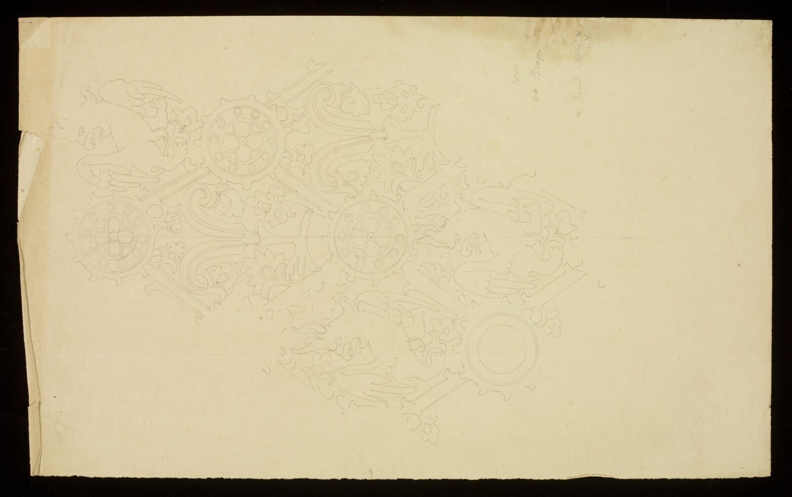 Drawing, John Gregory Crace, 13 April 1861