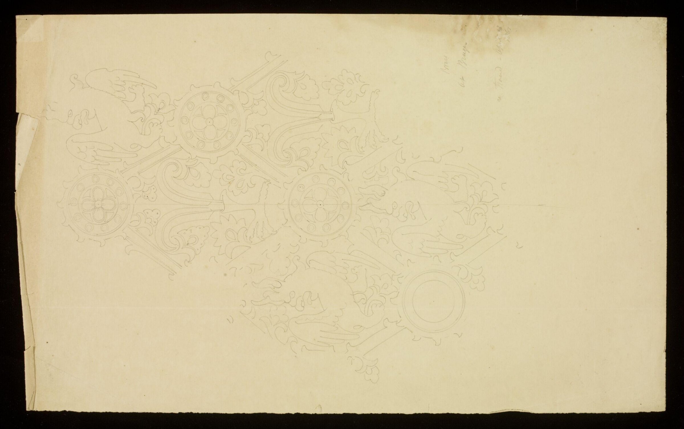 Drawing, John Gregory Crace, 13 April 1861