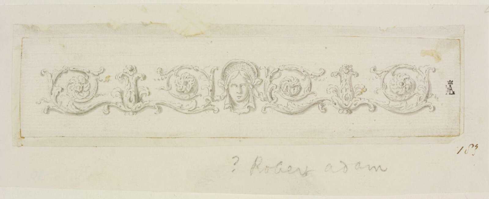 Drawing, Robert Adam, c. 1748-1792