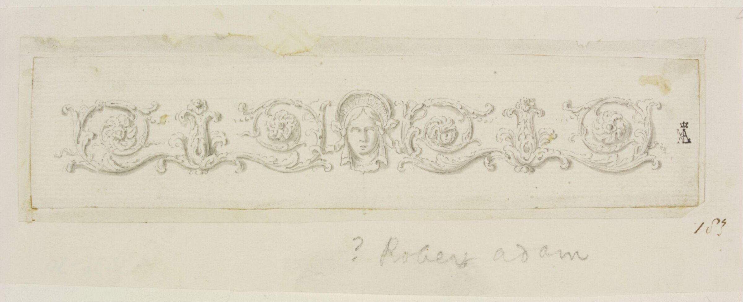 Drawing, Robert Adam, c. 1748-1792