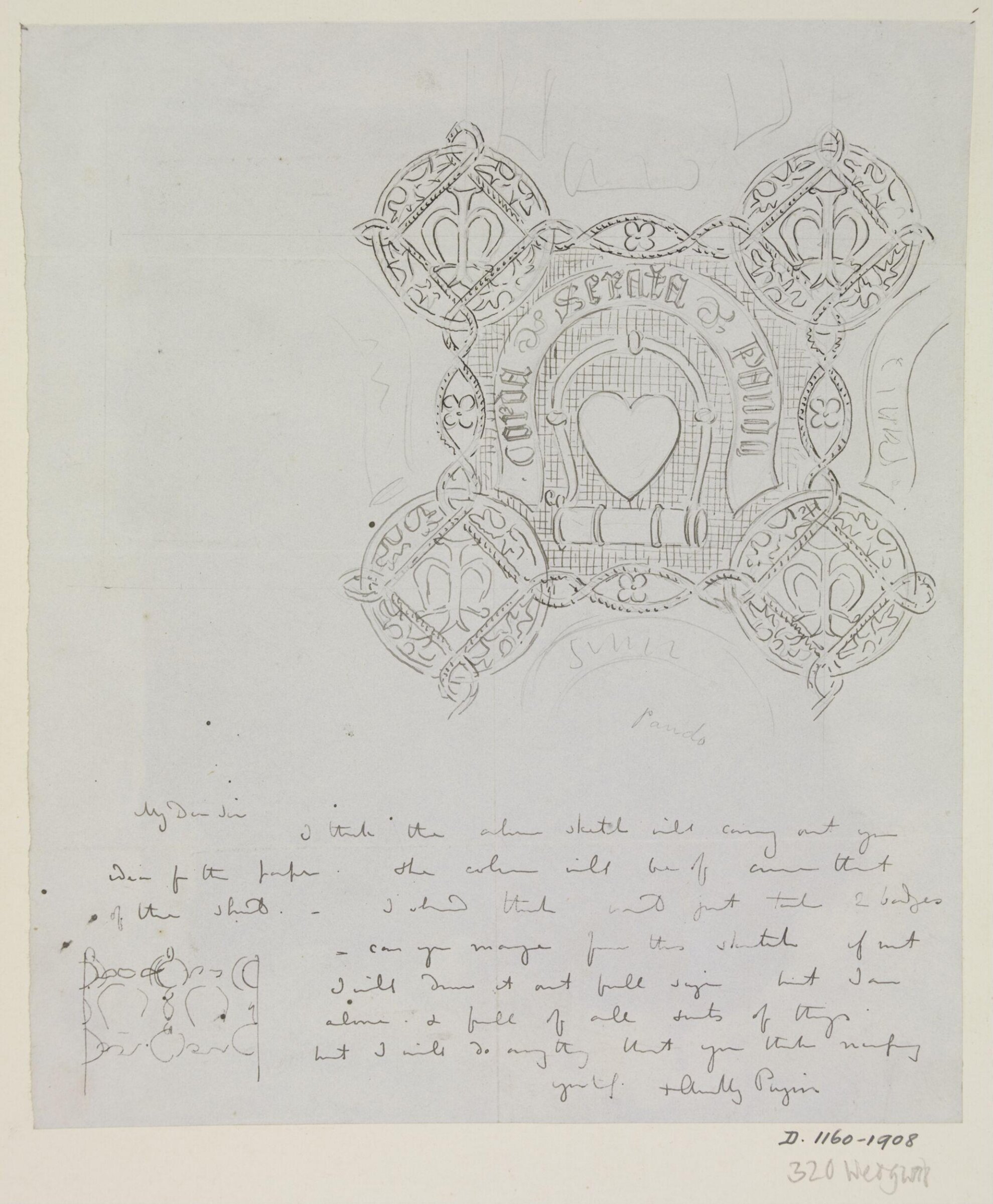 Drawing, A.W.N. Pugin, ca. 1848