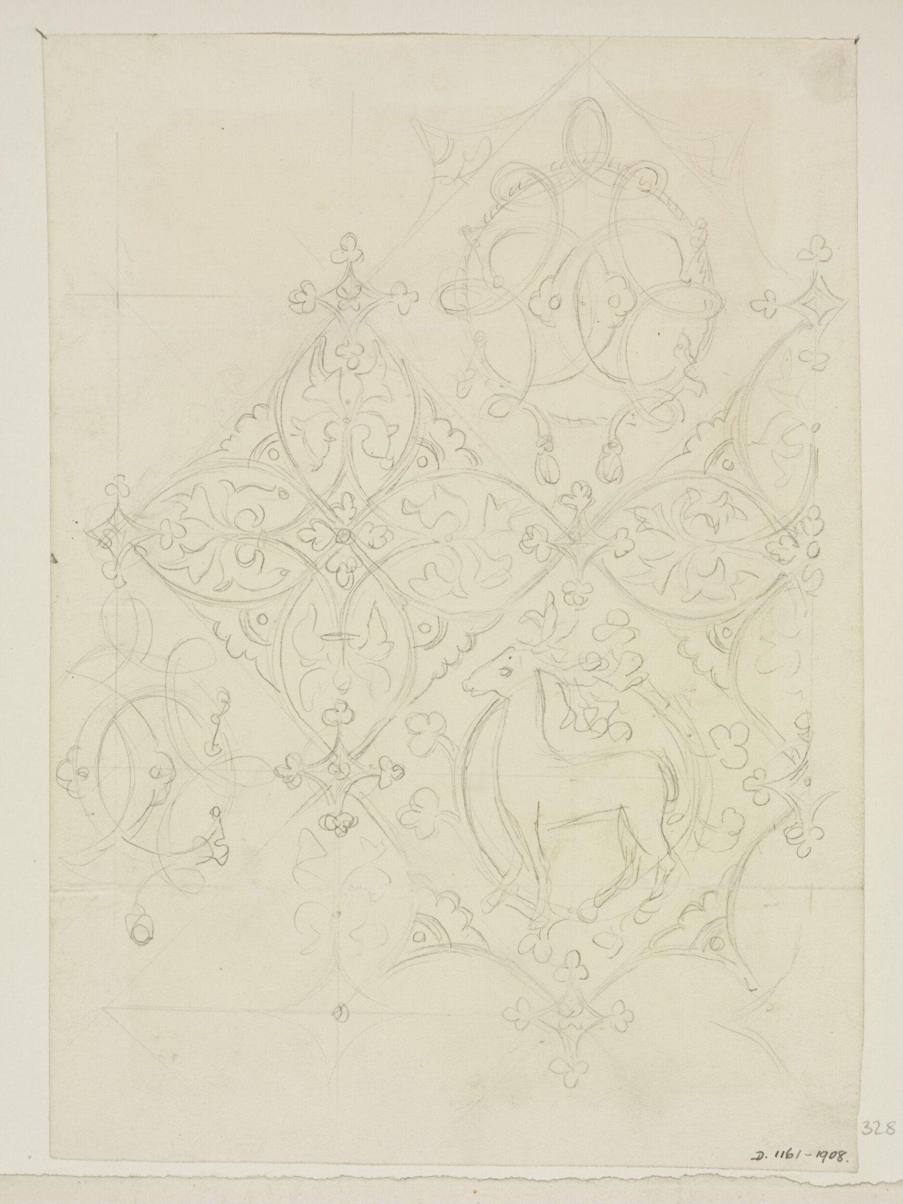 Drawing, A.W.N. Pugin, 1849 to 1850