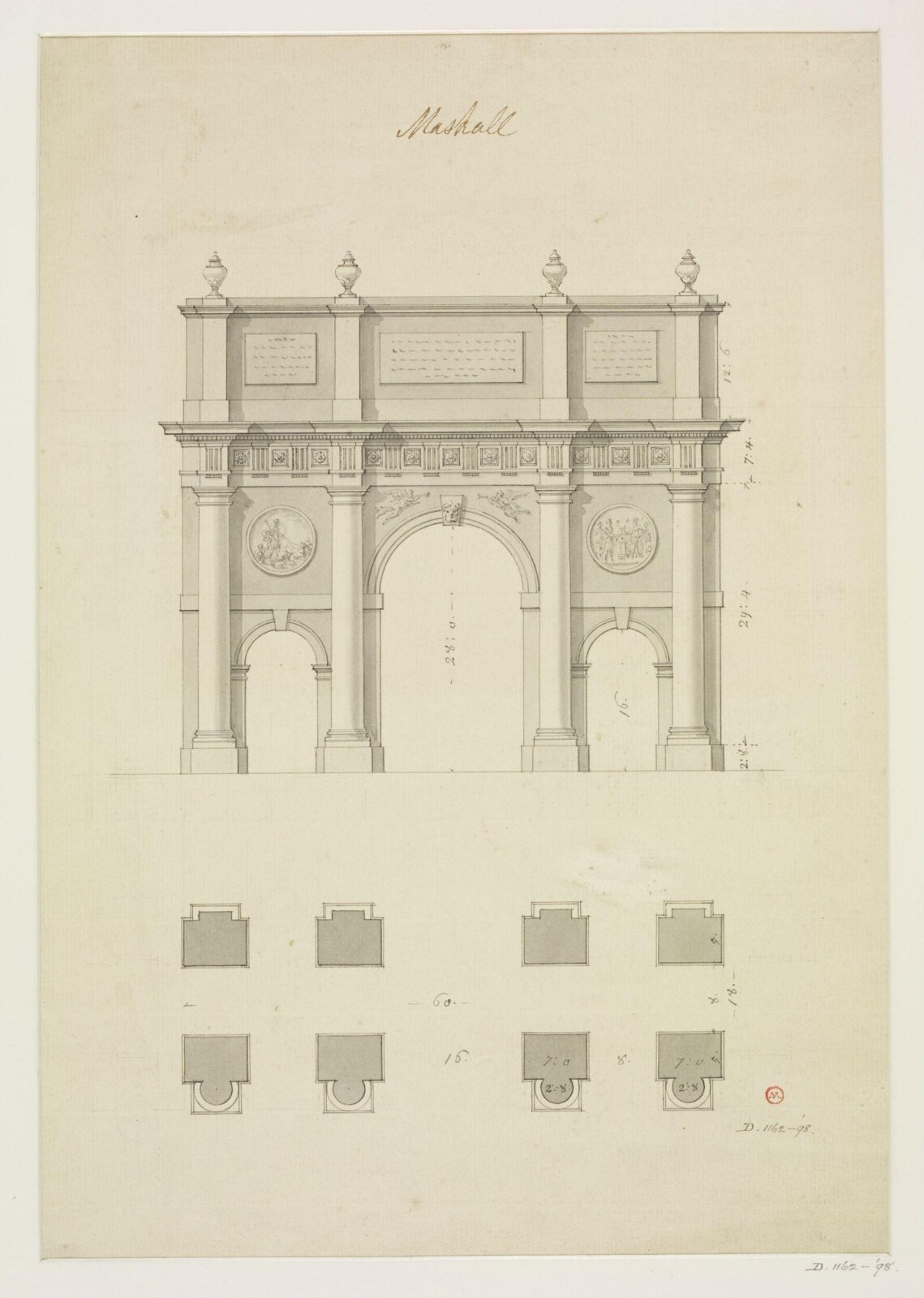 Drawing, Nicholas Maskall, 18th century - 19th century