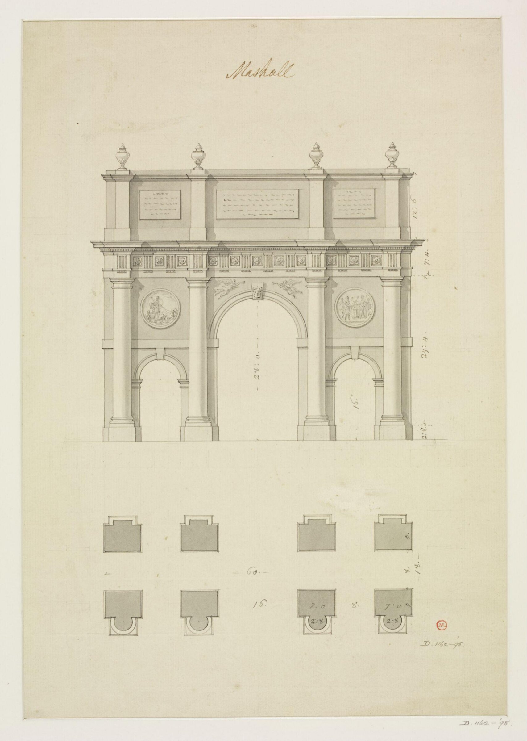 Drawing, Nicholas Maskall, 18th century - 19th century