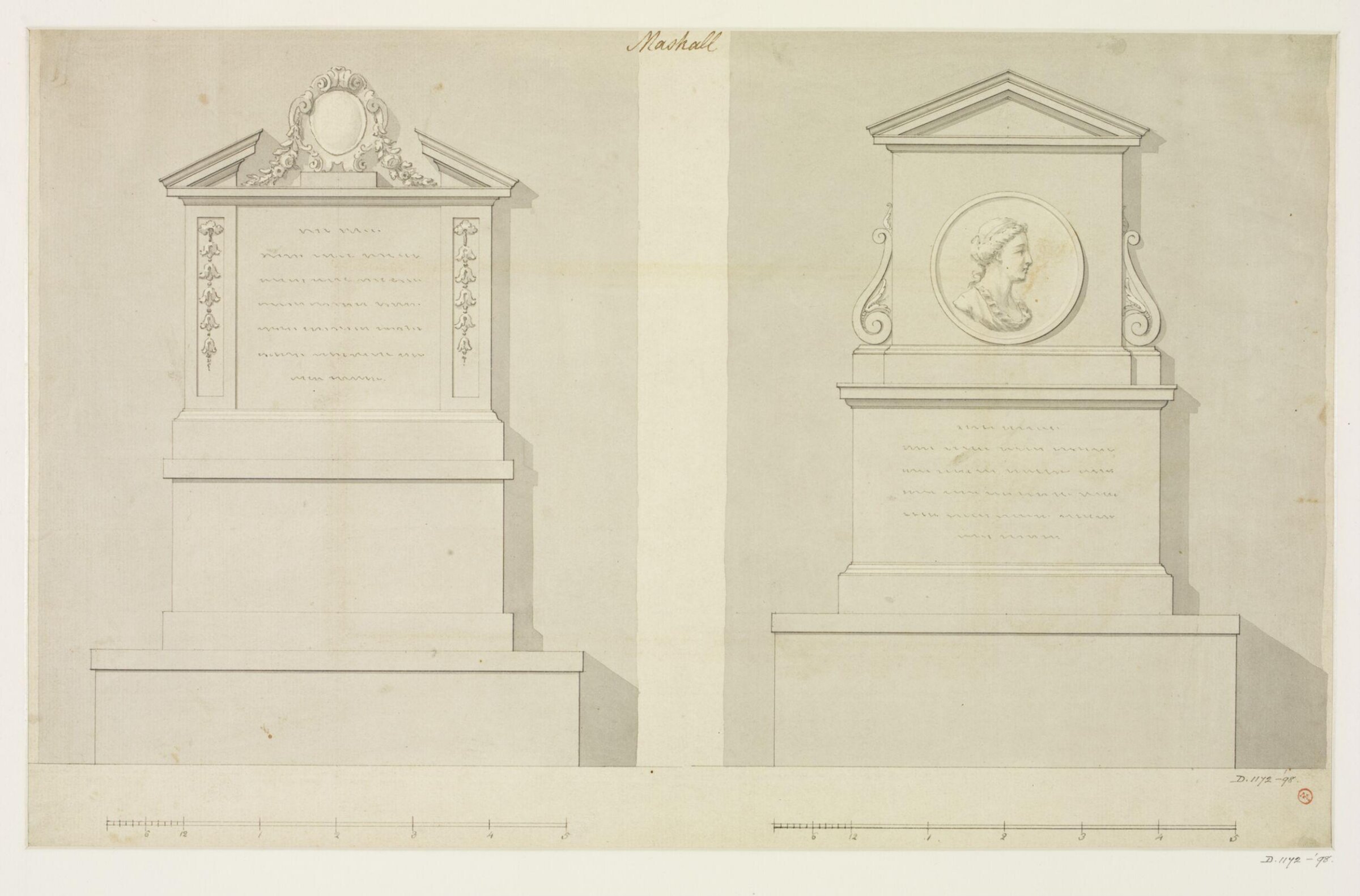 Drawing, Nicholas Maskall, 18th century - 19th century