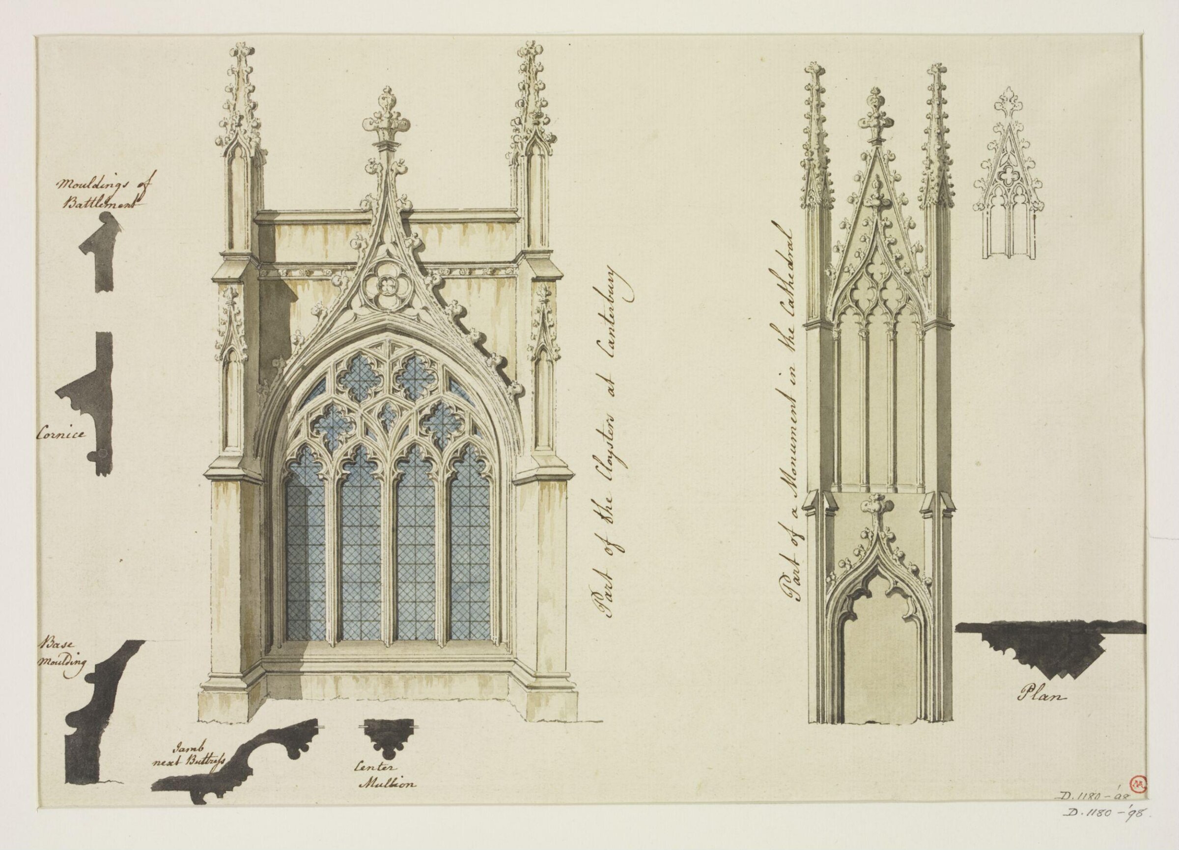 Drawing, Joseph Thornthwaite, 1774-98