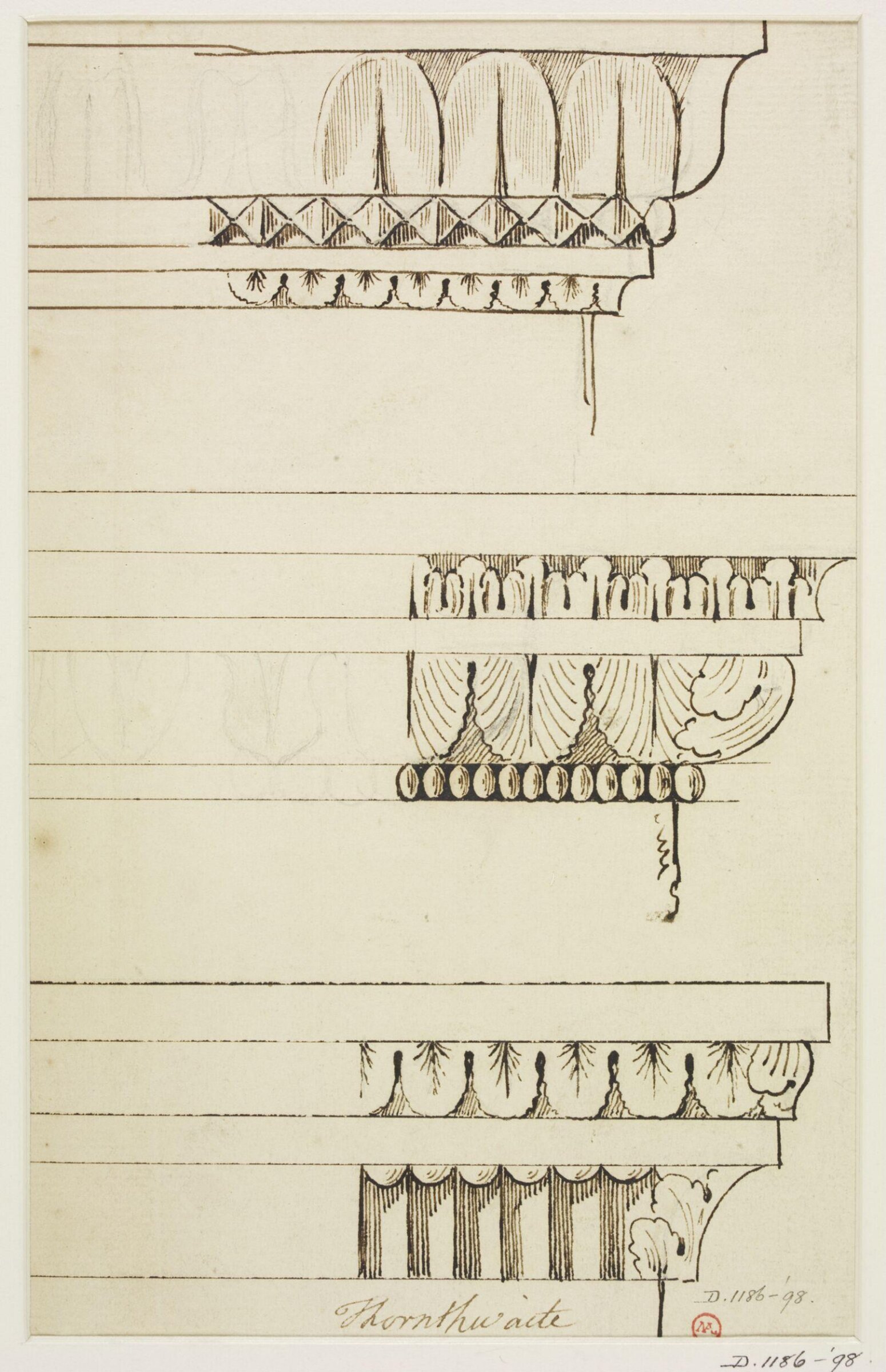 Drawing, Joseph Thornthwaite, 1774-98