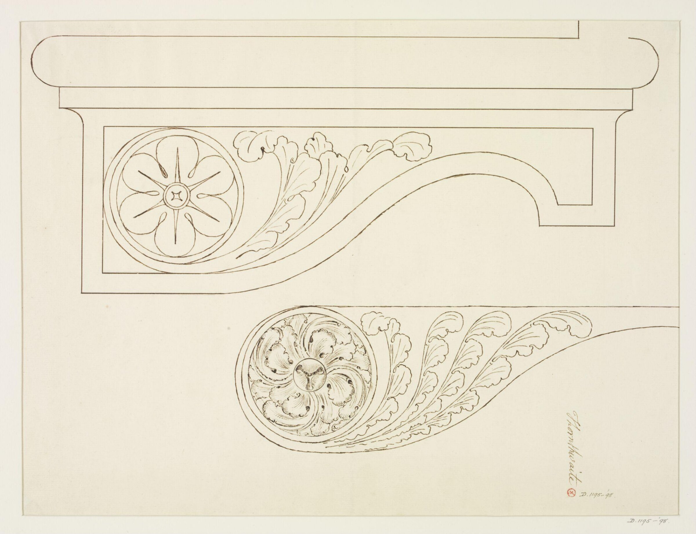 Drawing, Joseph Thornthwaite, 1774-98