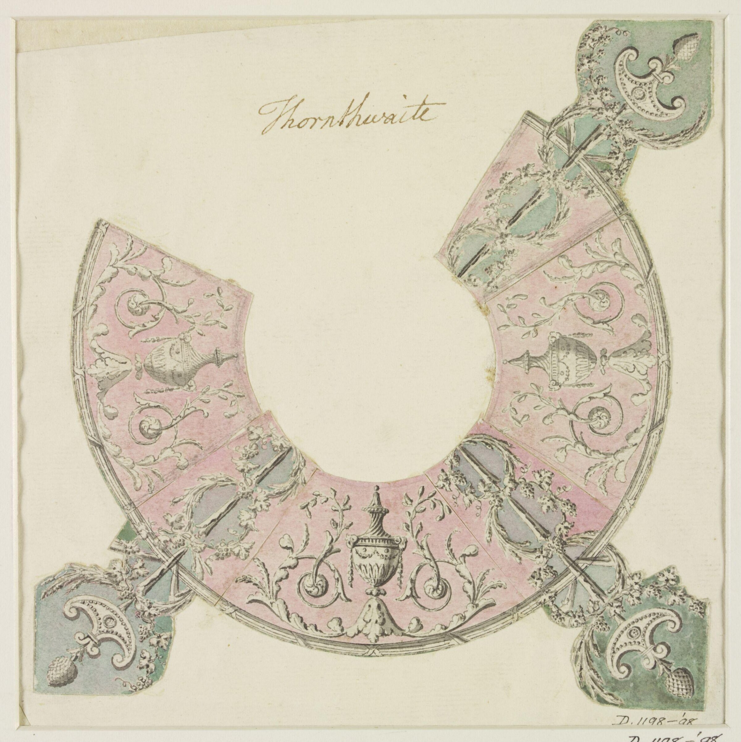 Drawing, Joseph Thornthwaite, 1774-98