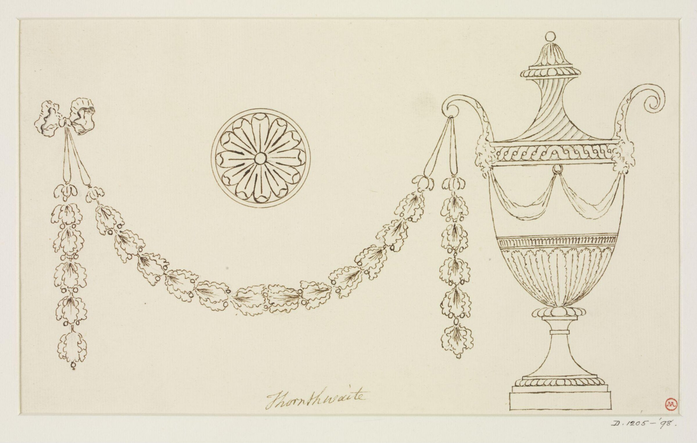 Drawing, Joseph Thornthwaite, 1774-98