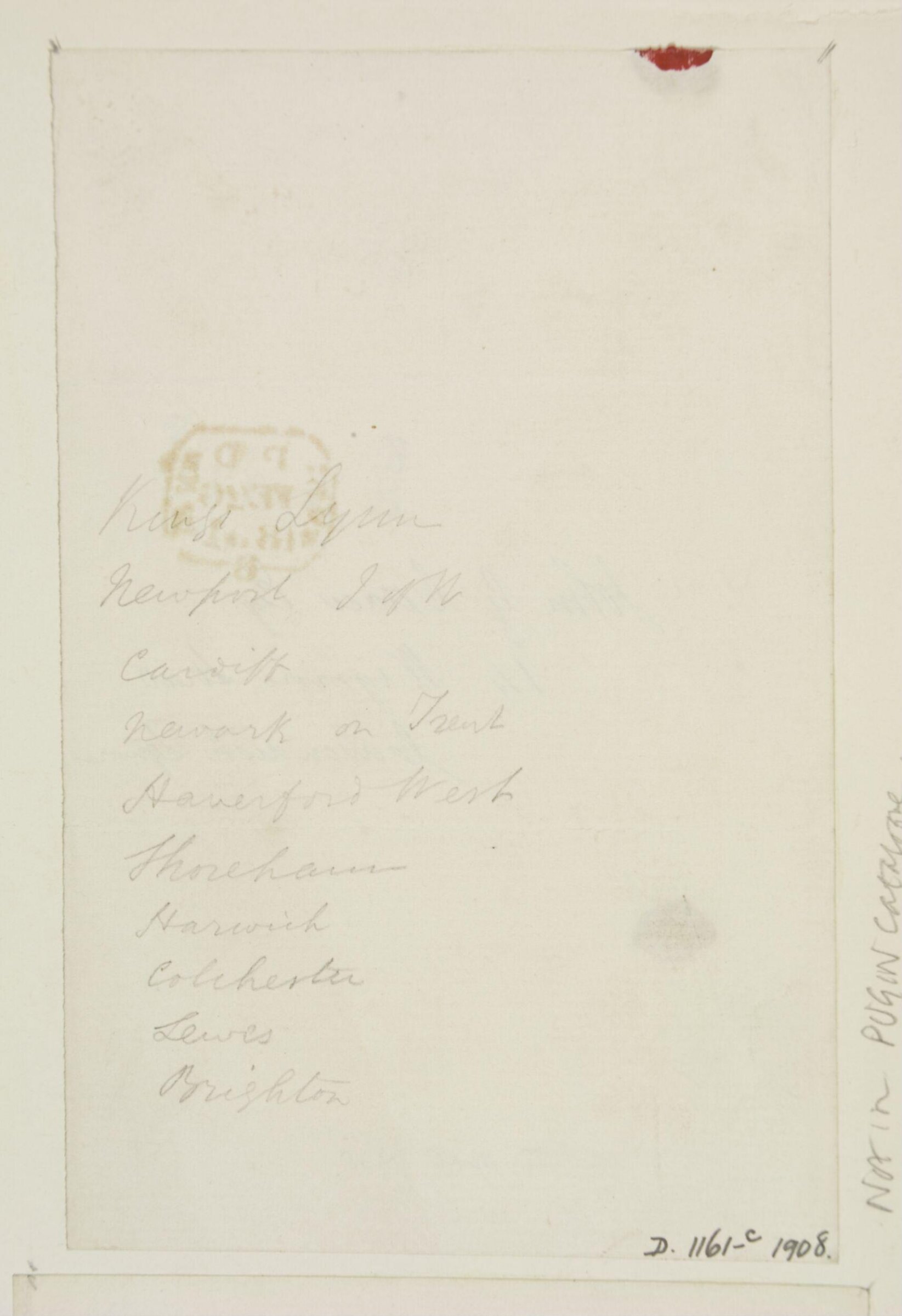 Drawing, A.W.N. Pugin, Mid 19th century