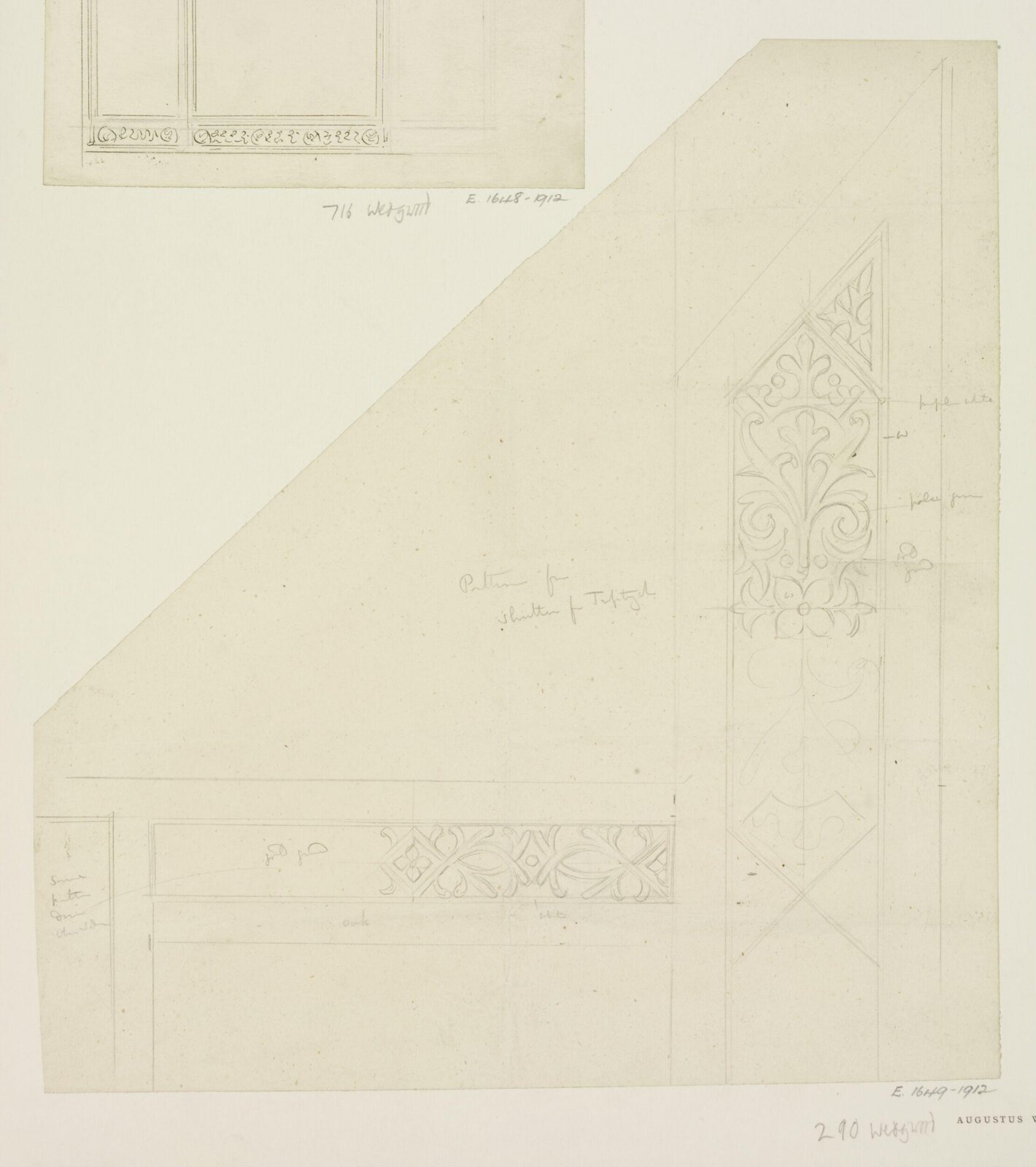 Drawing, A.W.N. Pugin, 1850-1851