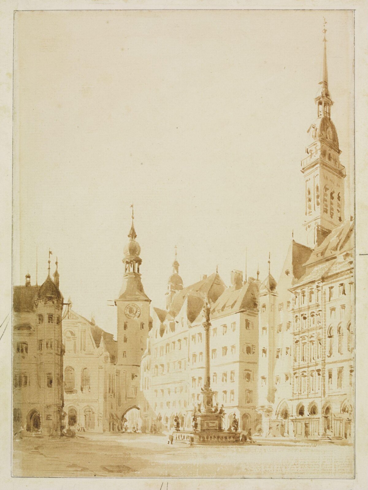 Drawing, A.W.N. Pugin, 1838