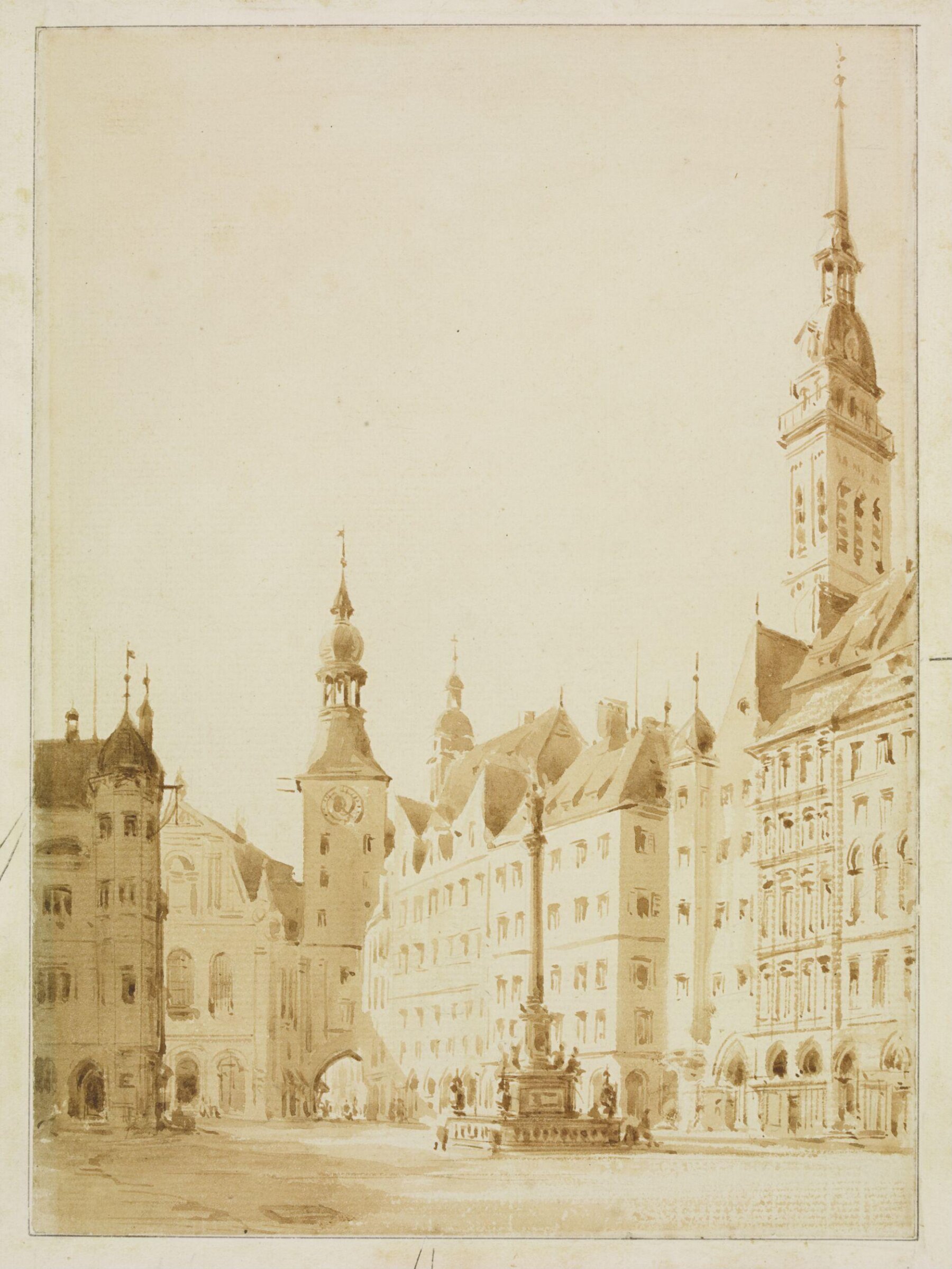 Drawing, A.W.N. Pugin, 1838
