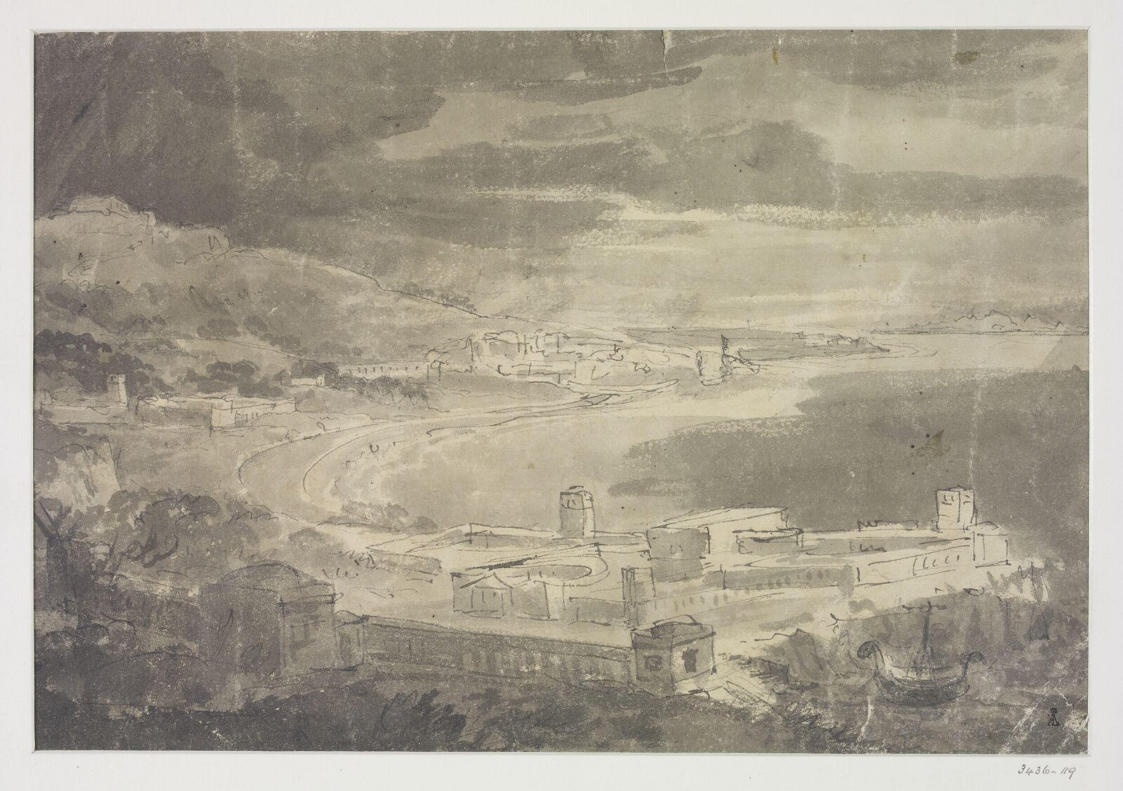 Drawing, Joseph Michael Gandy, c. 1791-1843