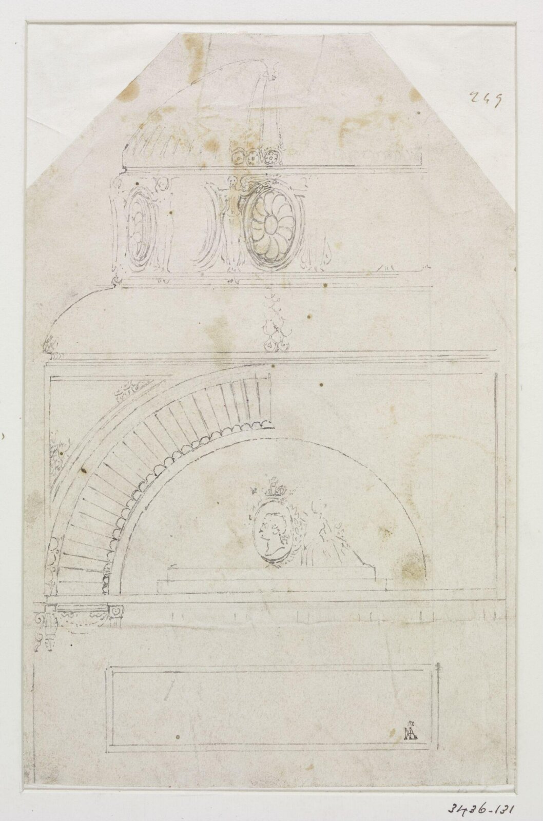Drawing, John Nash, c. 1825-30