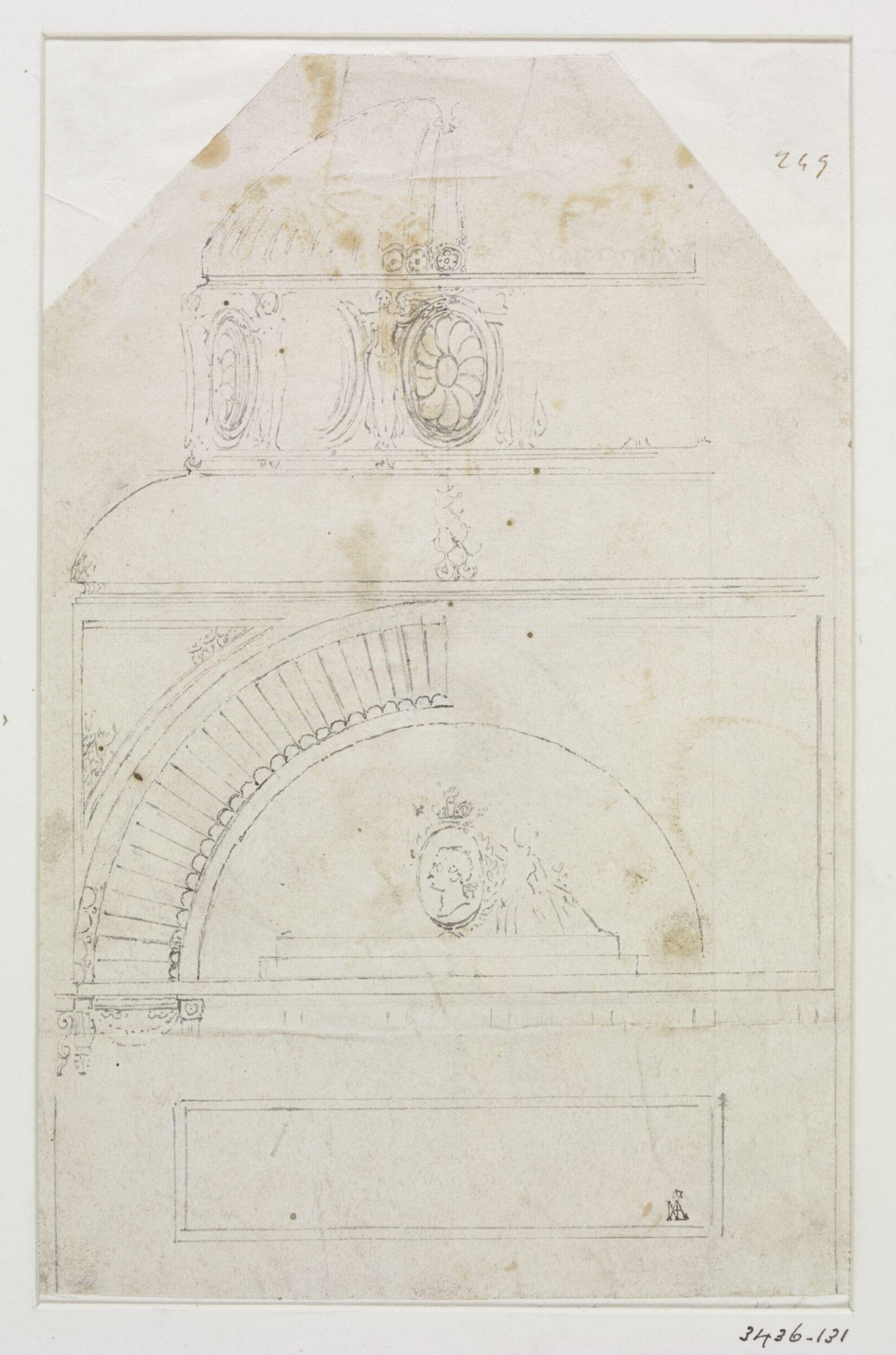Drawing, John Nash, c. 1825-30
