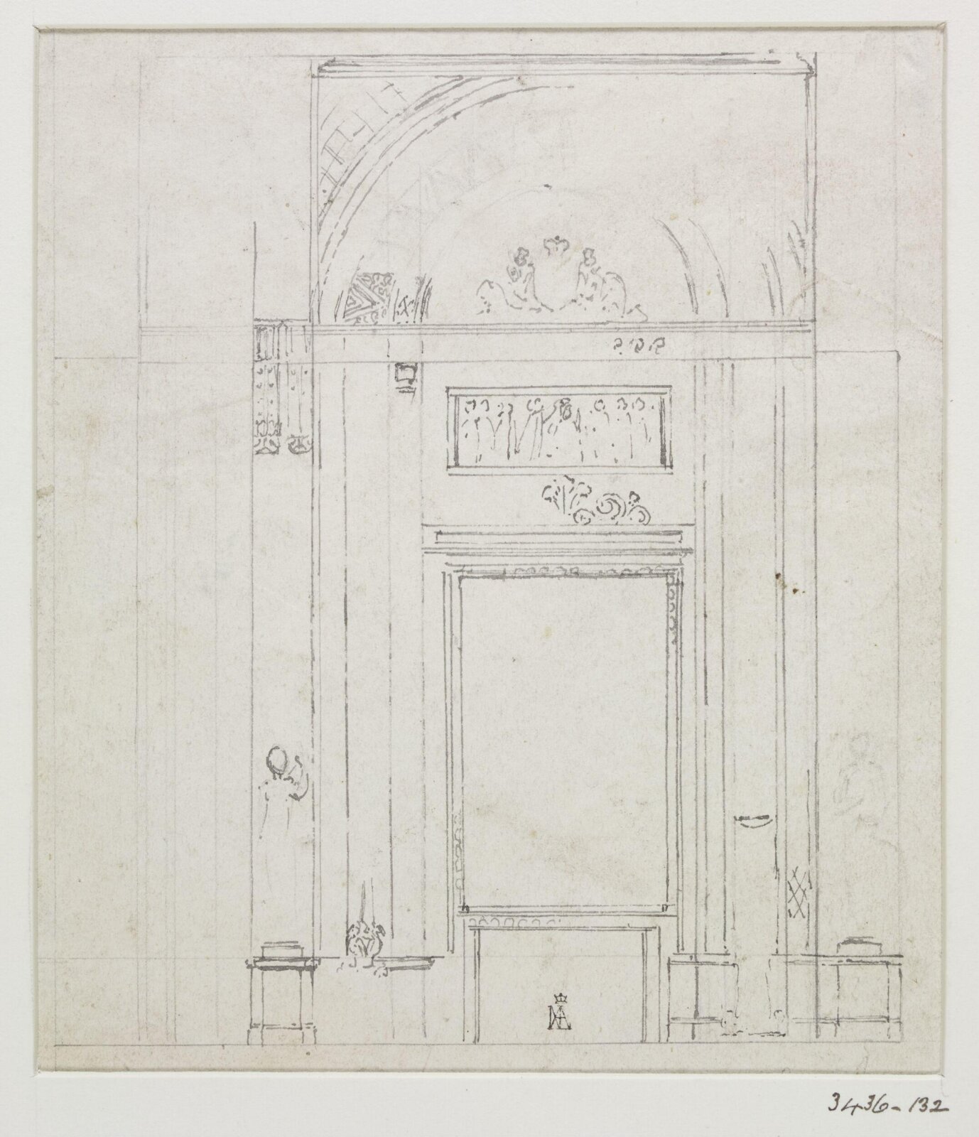 Drawing, John Nash, c. 1825-30