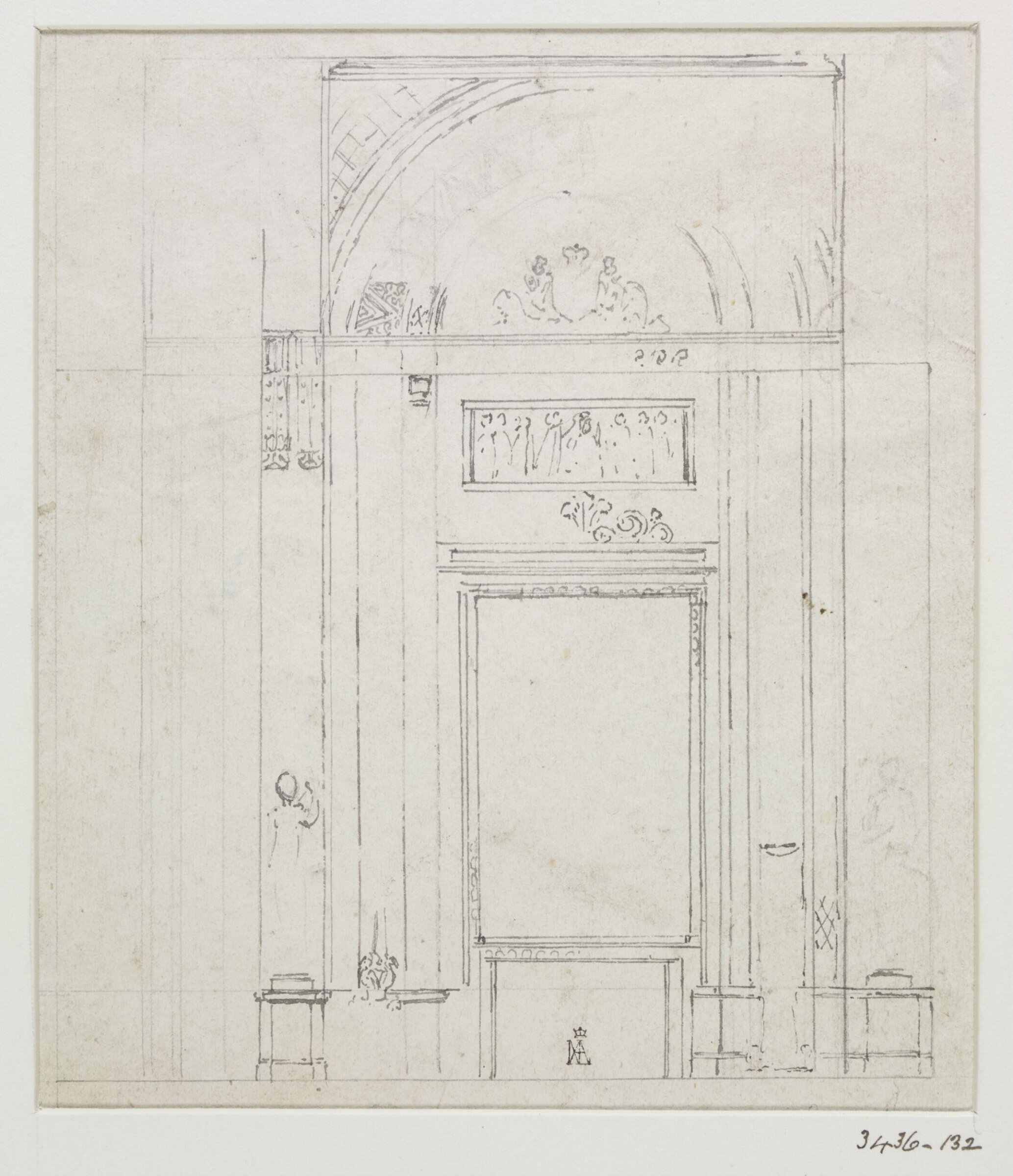 Drawing, John Nash, c. 1825-30