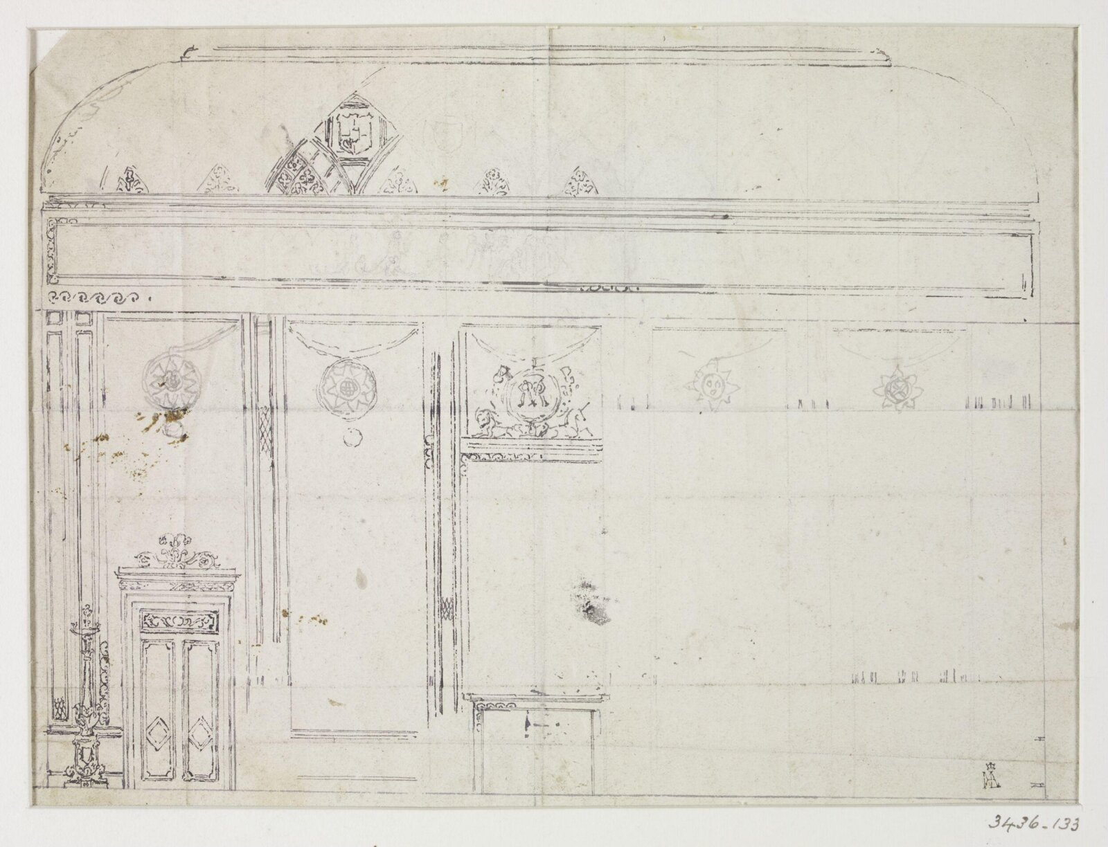 Drawing, John Nash, c. 1825-30