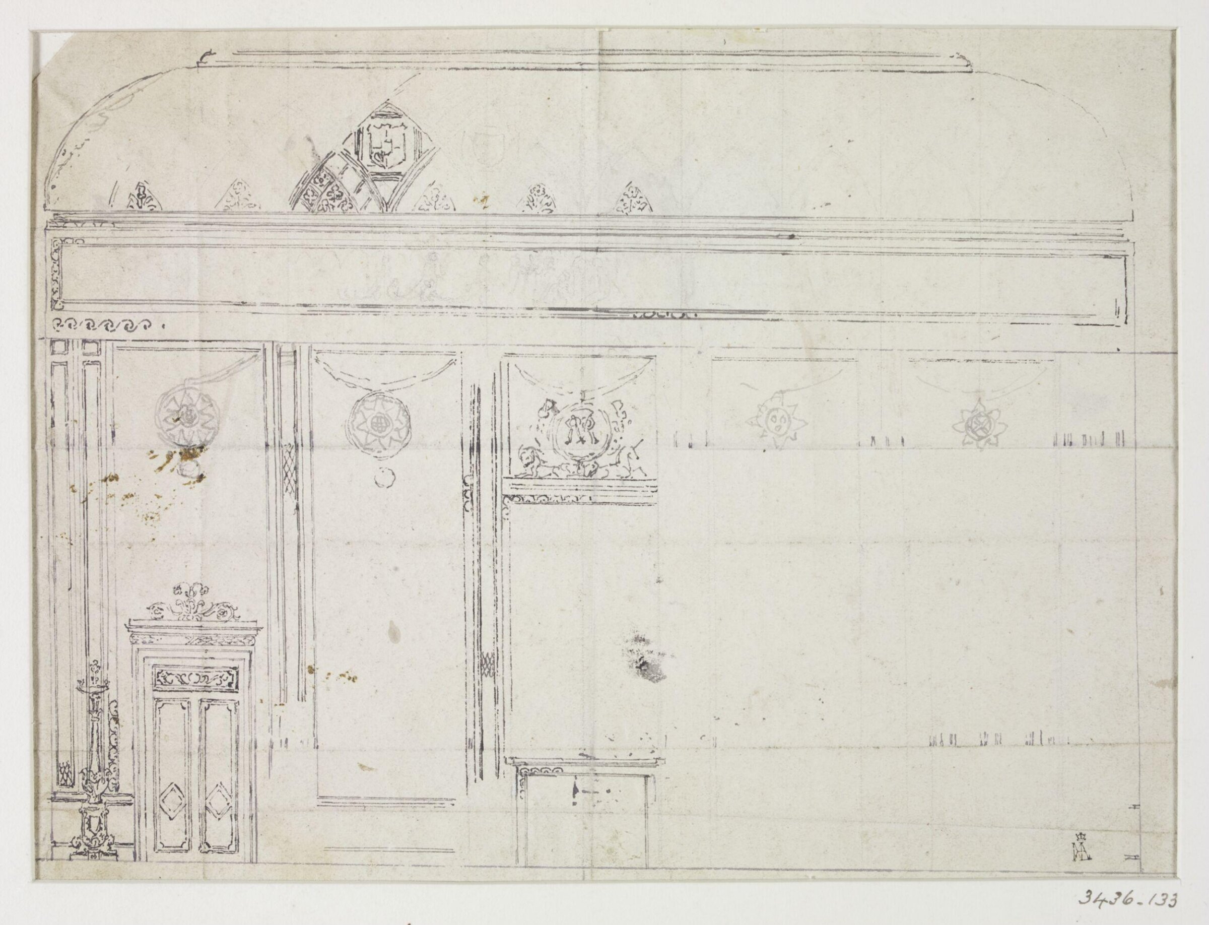 Drawing, John Nash, c. 1825-30