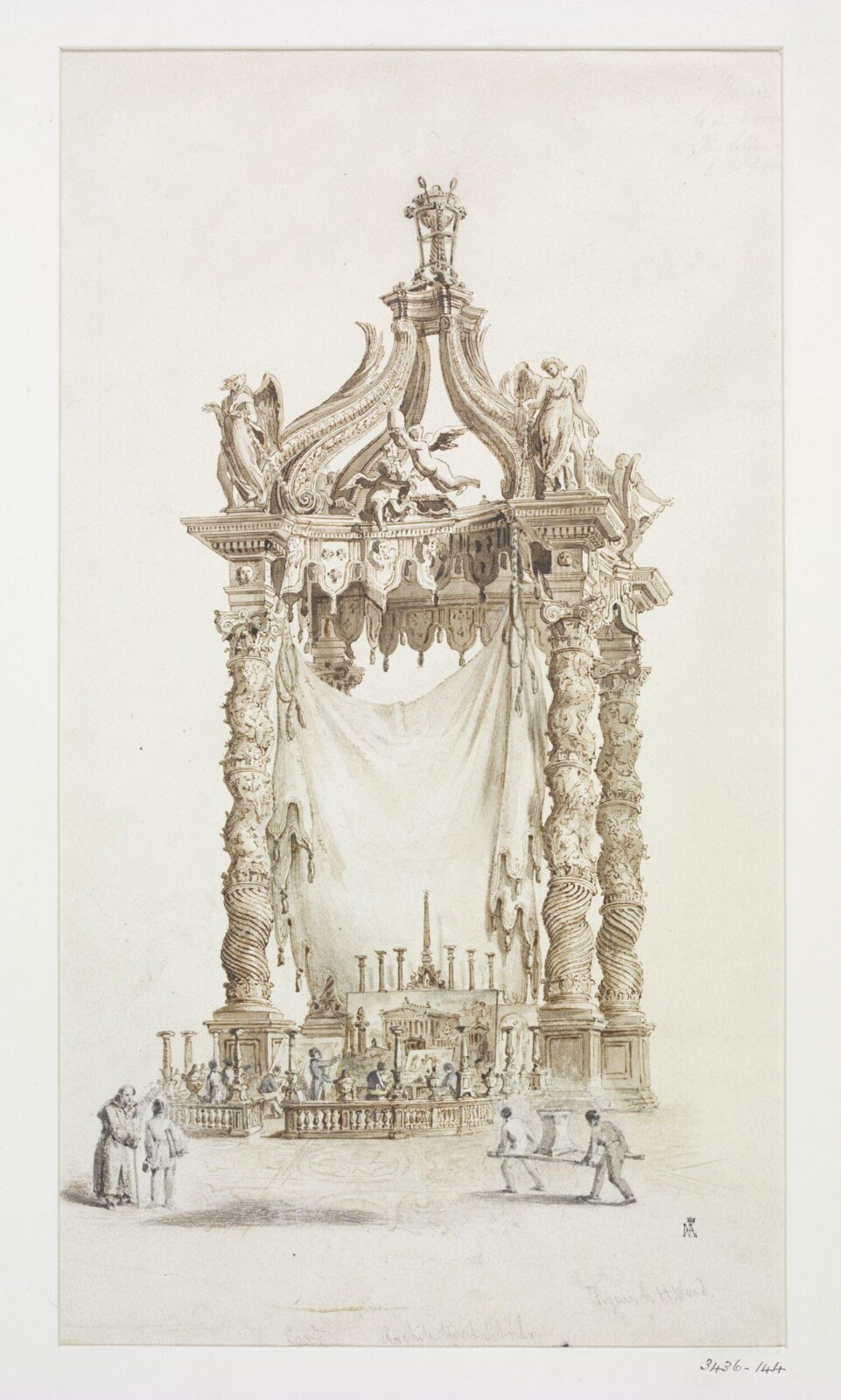 Drawing, Charles James Richardson, mid 19th century