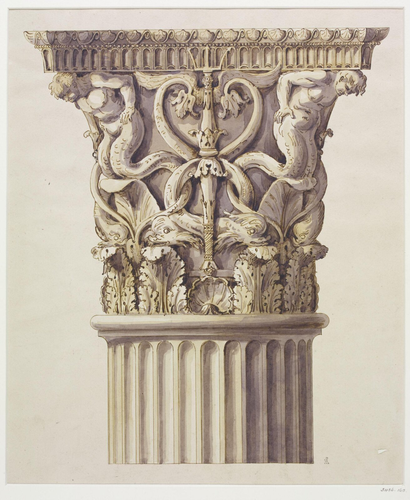 Drawing, Charles James Richardson, mid 19th century