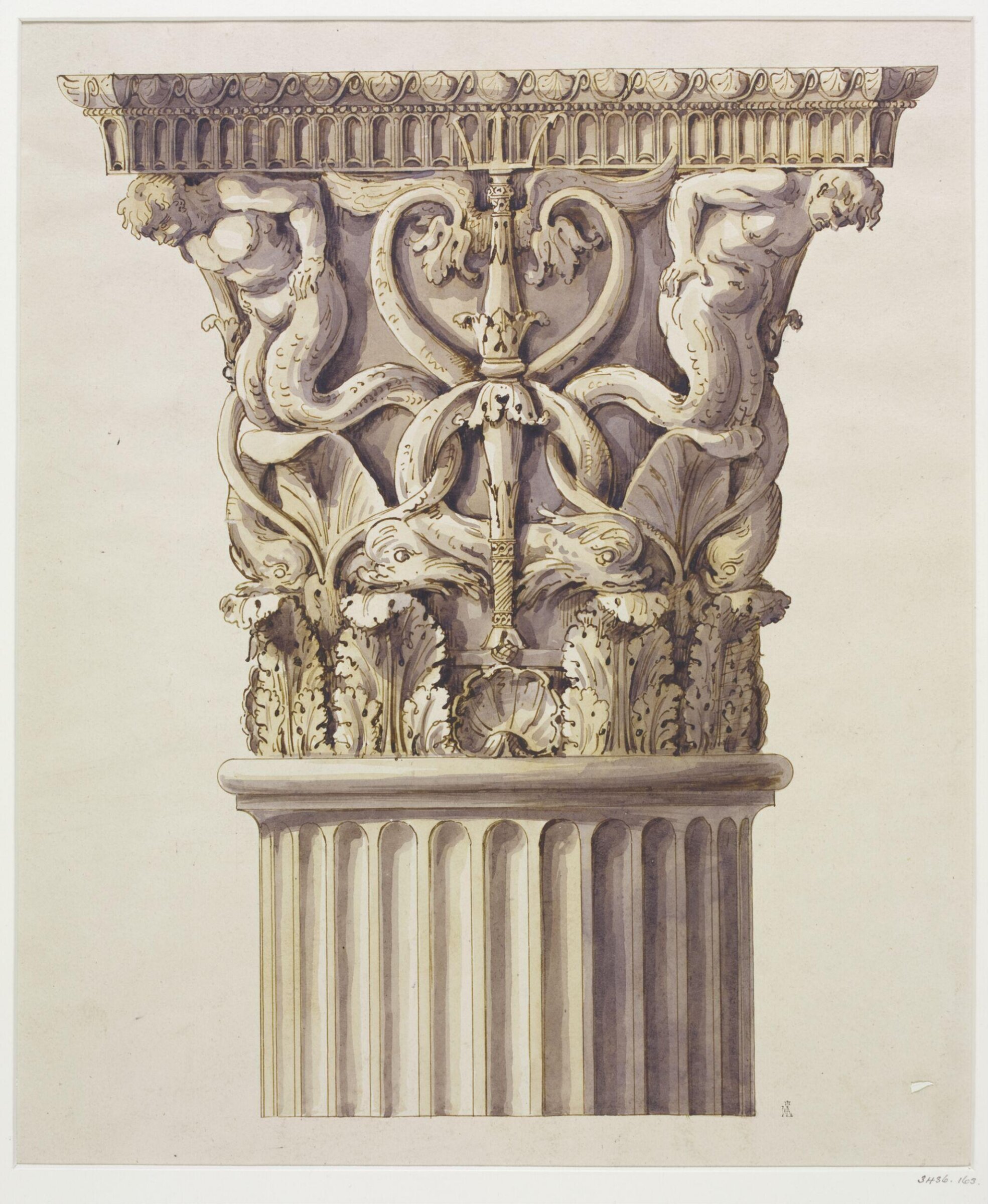 Drawing, Charles James Richardson, mid 19th century