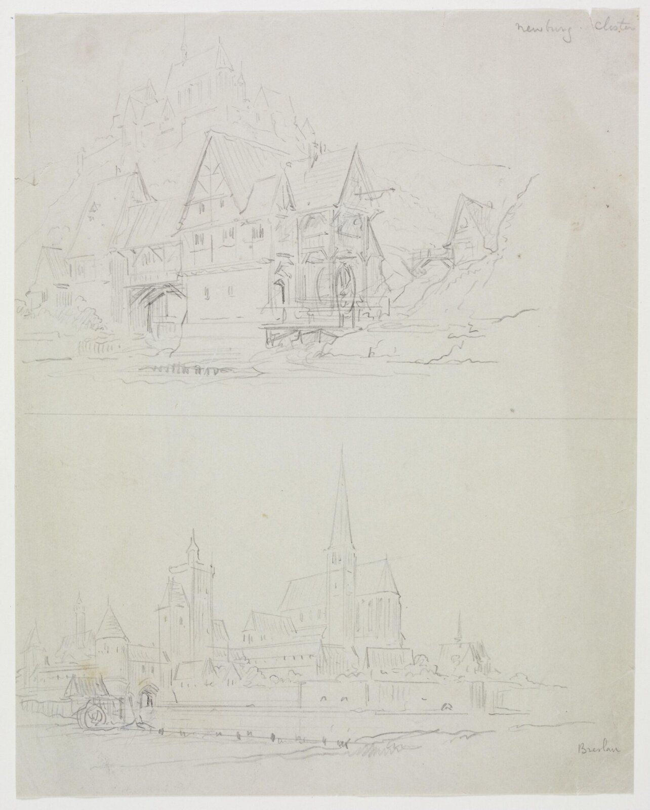 Drawing, A.W.N. Pugin, 1840-52