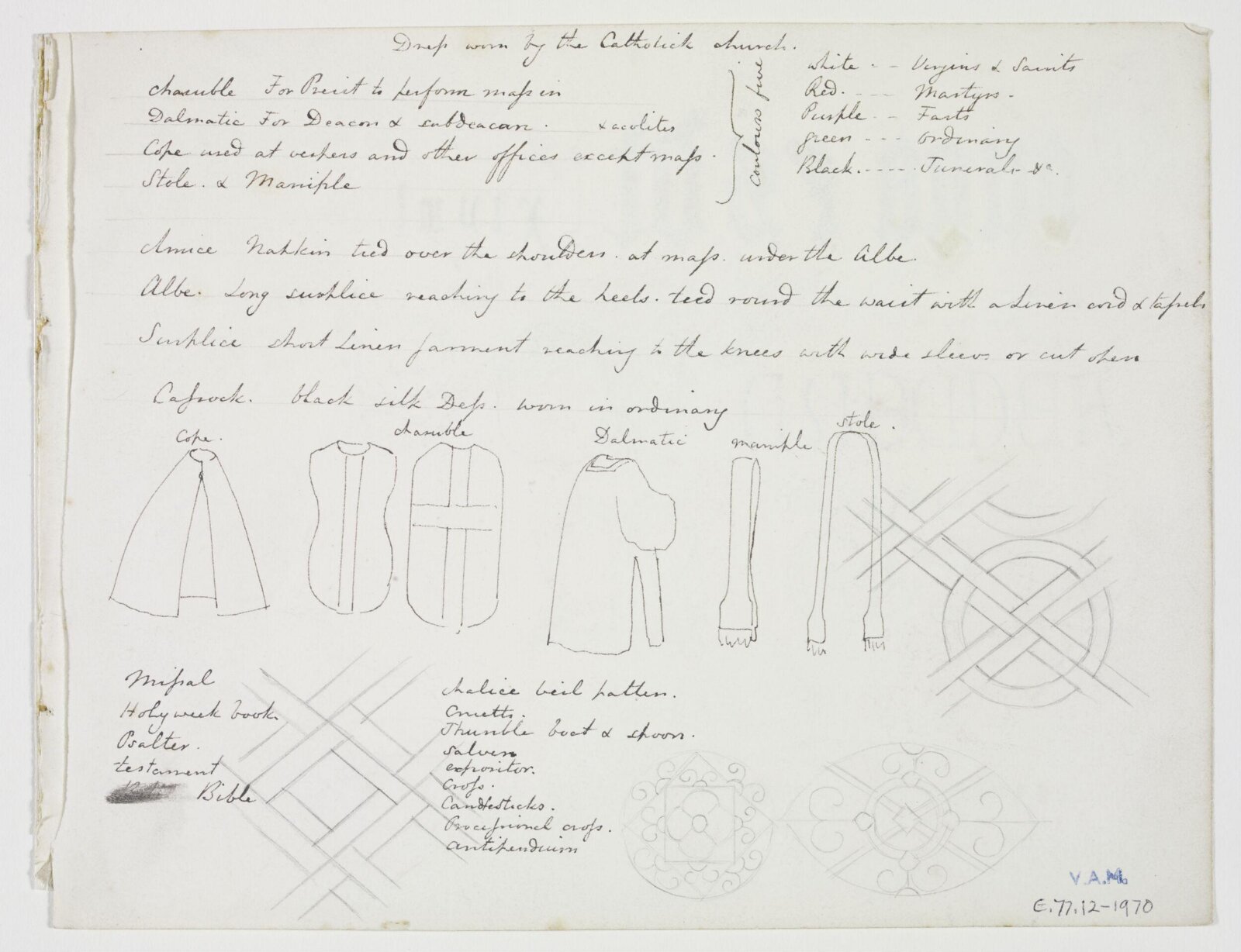 Drawing, A.W.N. Pugin