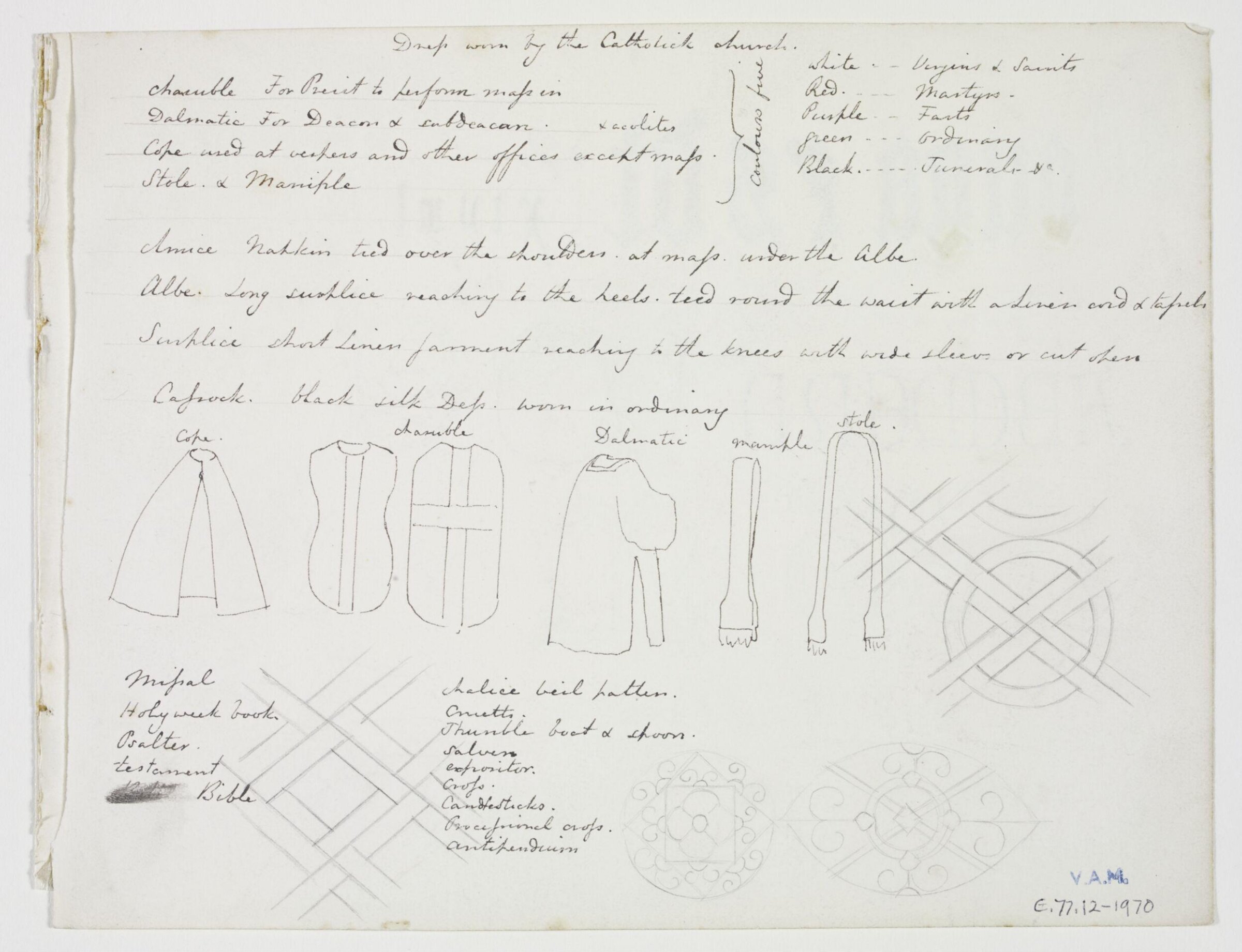 Drawing, A.W.N. Pugin