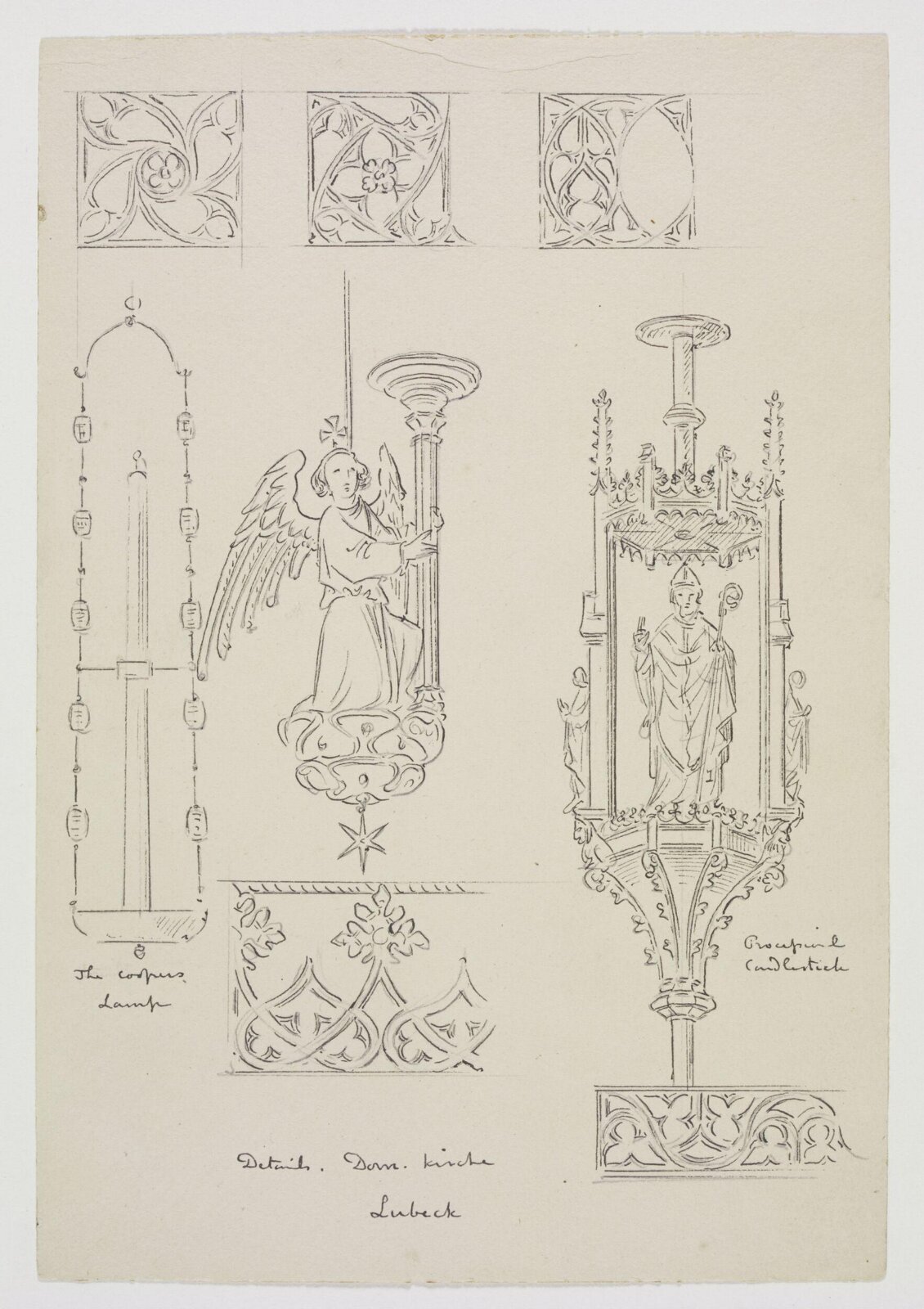 Drawing, A.W.N. Pugin, 1850