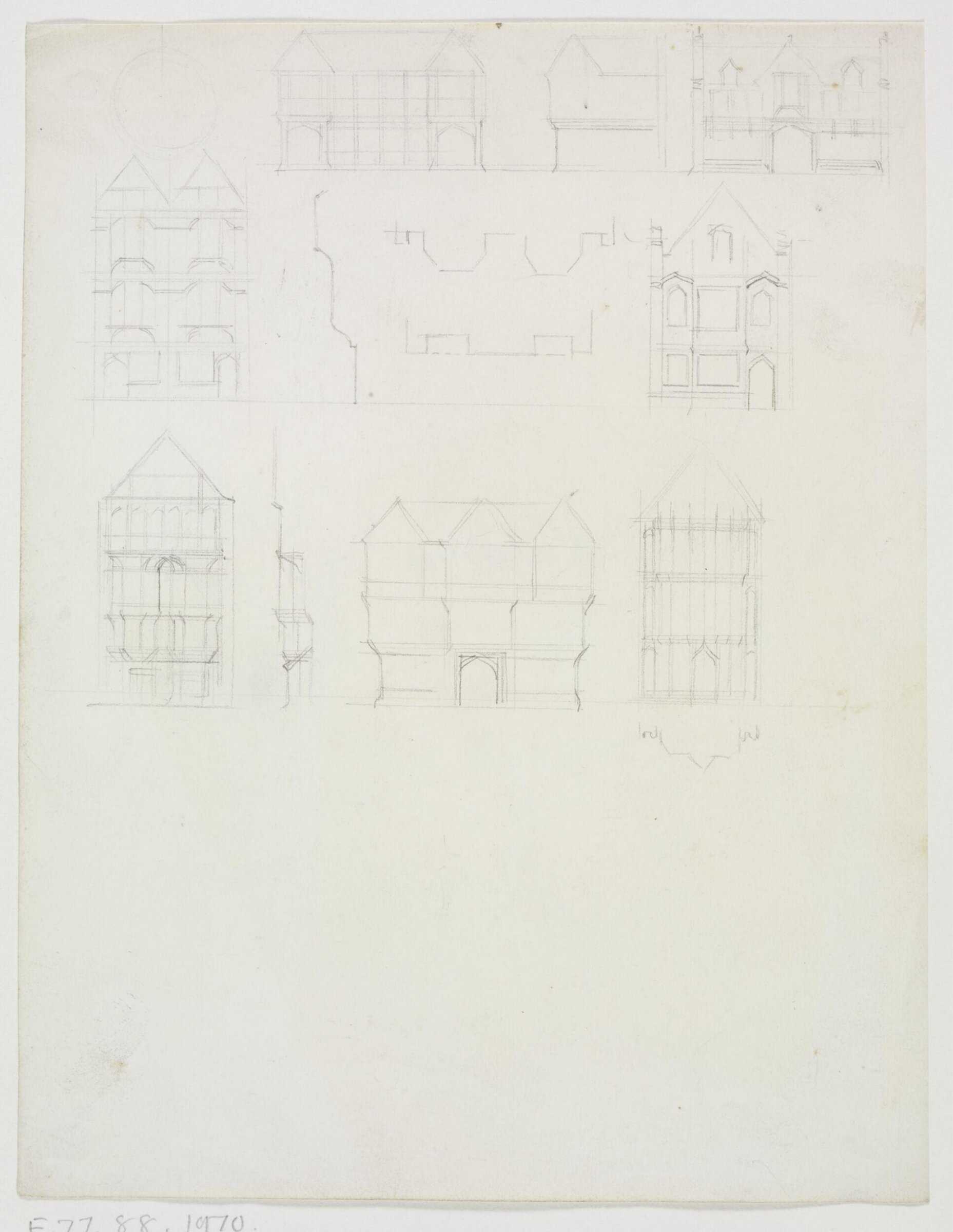 Drawing, A.W.N. Pugin