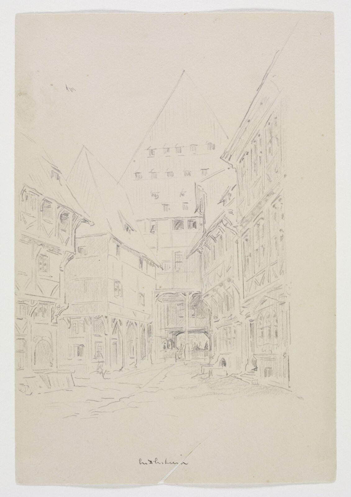 Drawing, A.W.N. Pugin, 1850