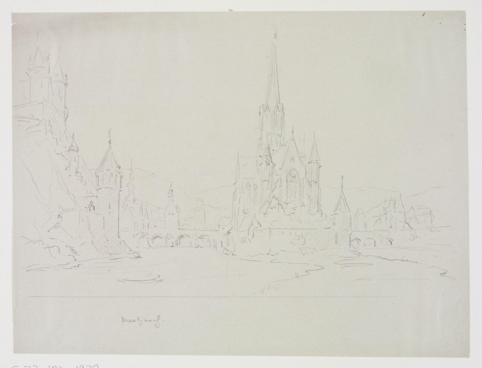 Drawing, A.W.N. Pugin, 1840-52