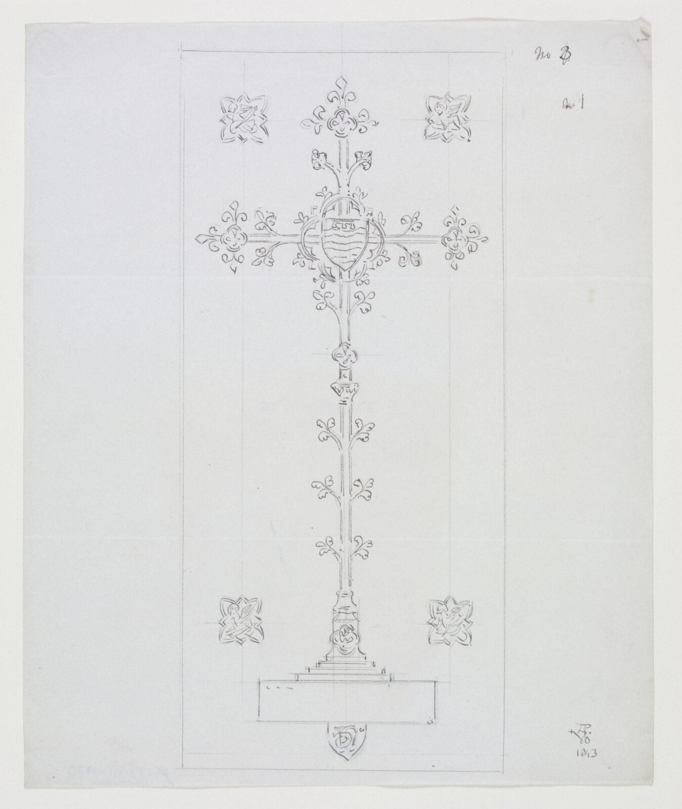 Drawing, A.W.N. Pugin, 1843