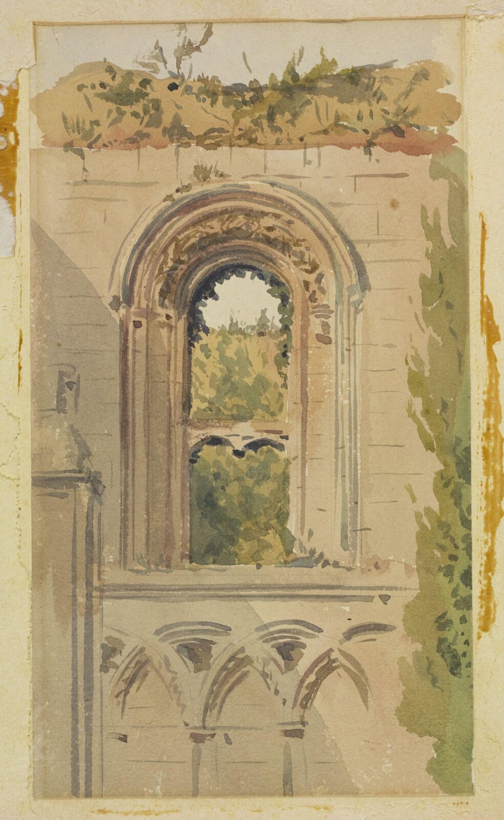 Drawing, A.W.N. Pugin, 1848