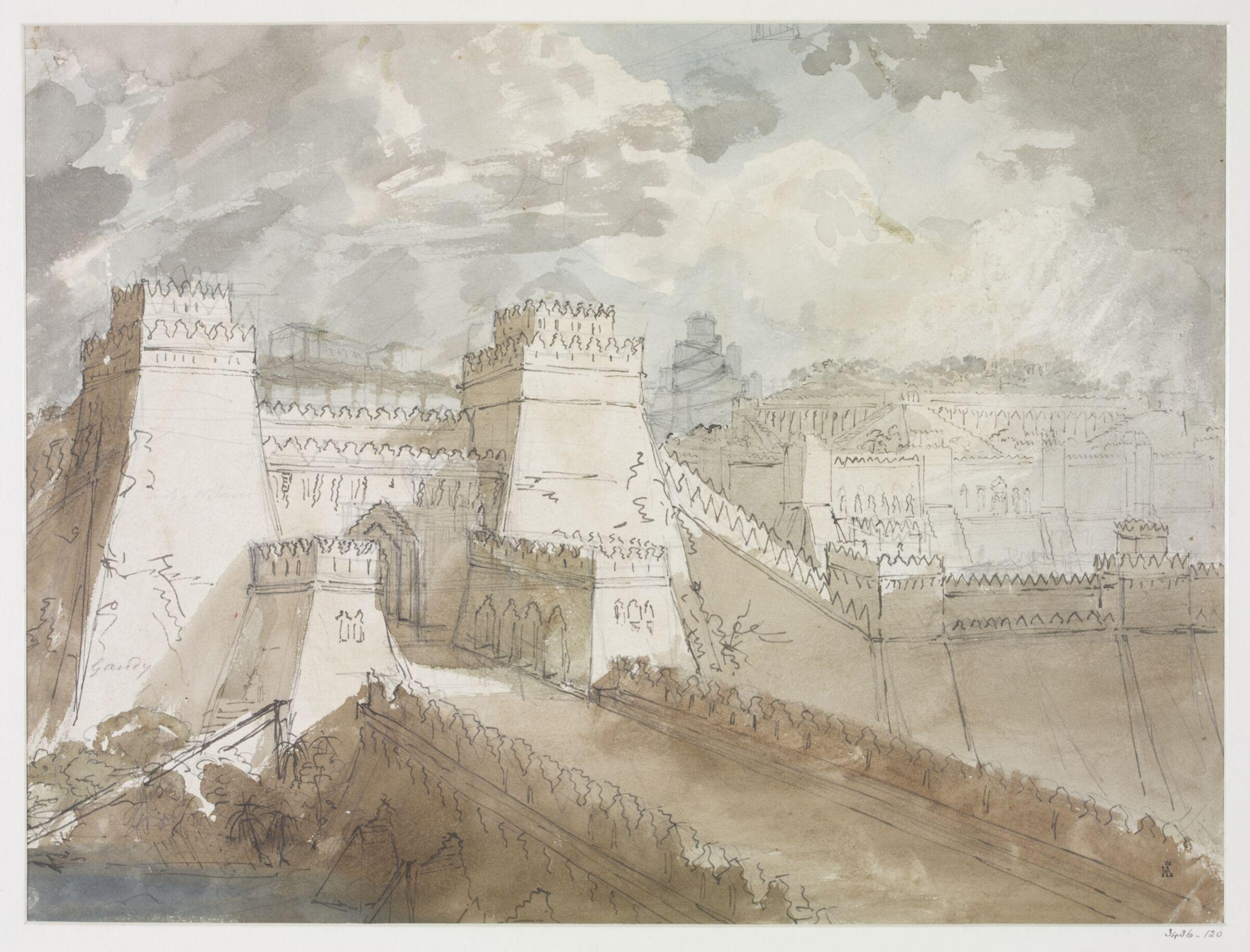 Drawing, Joseph Michael Gandy, c. 1791-1843