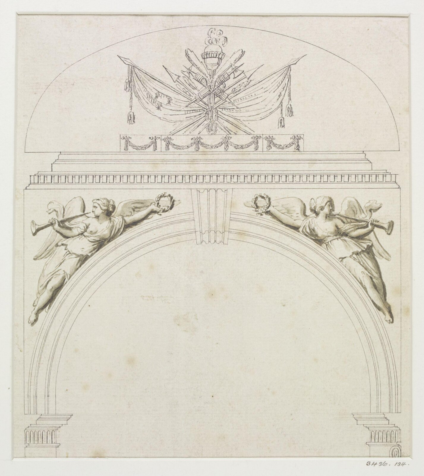 Drawing, John Nash, c. 1825-30