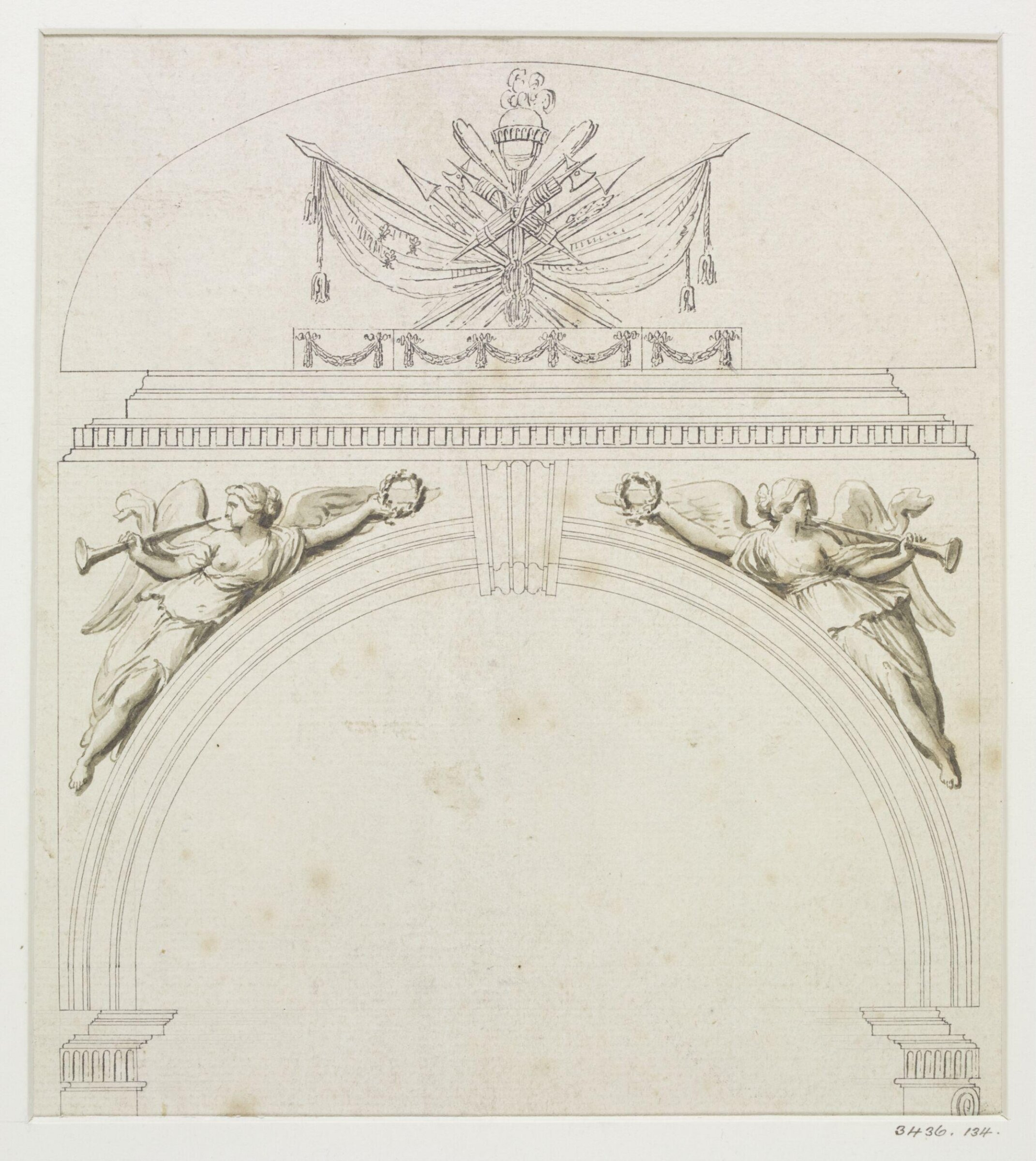 Drawing, John Nash, c. 1825-30