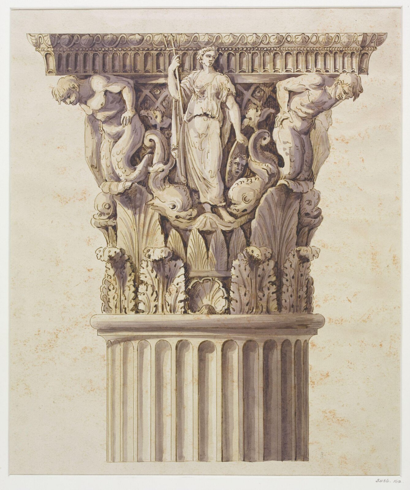 Drawing, Charles James Richardson, mid 19th century
