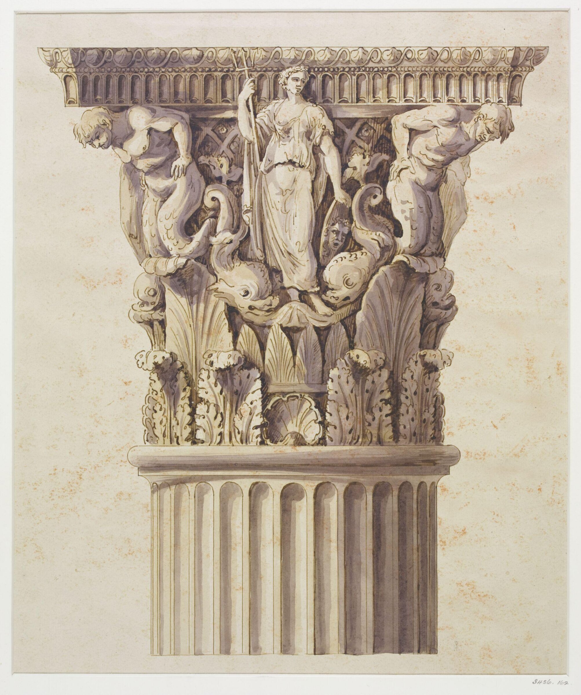Drawing, Charles James Richardson, mid 19th century