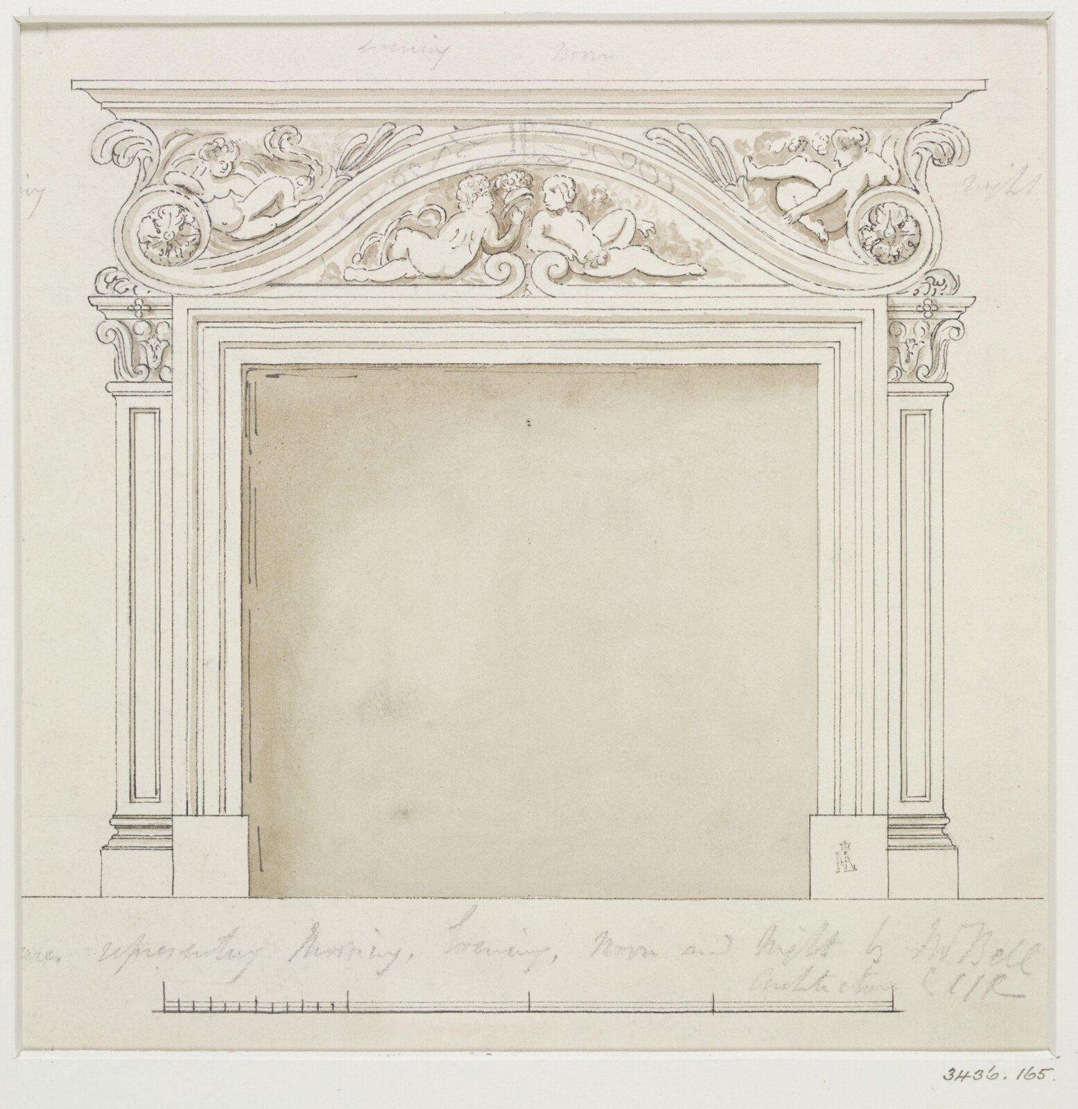 Drawing, Charles James Richardson, mid 19th century