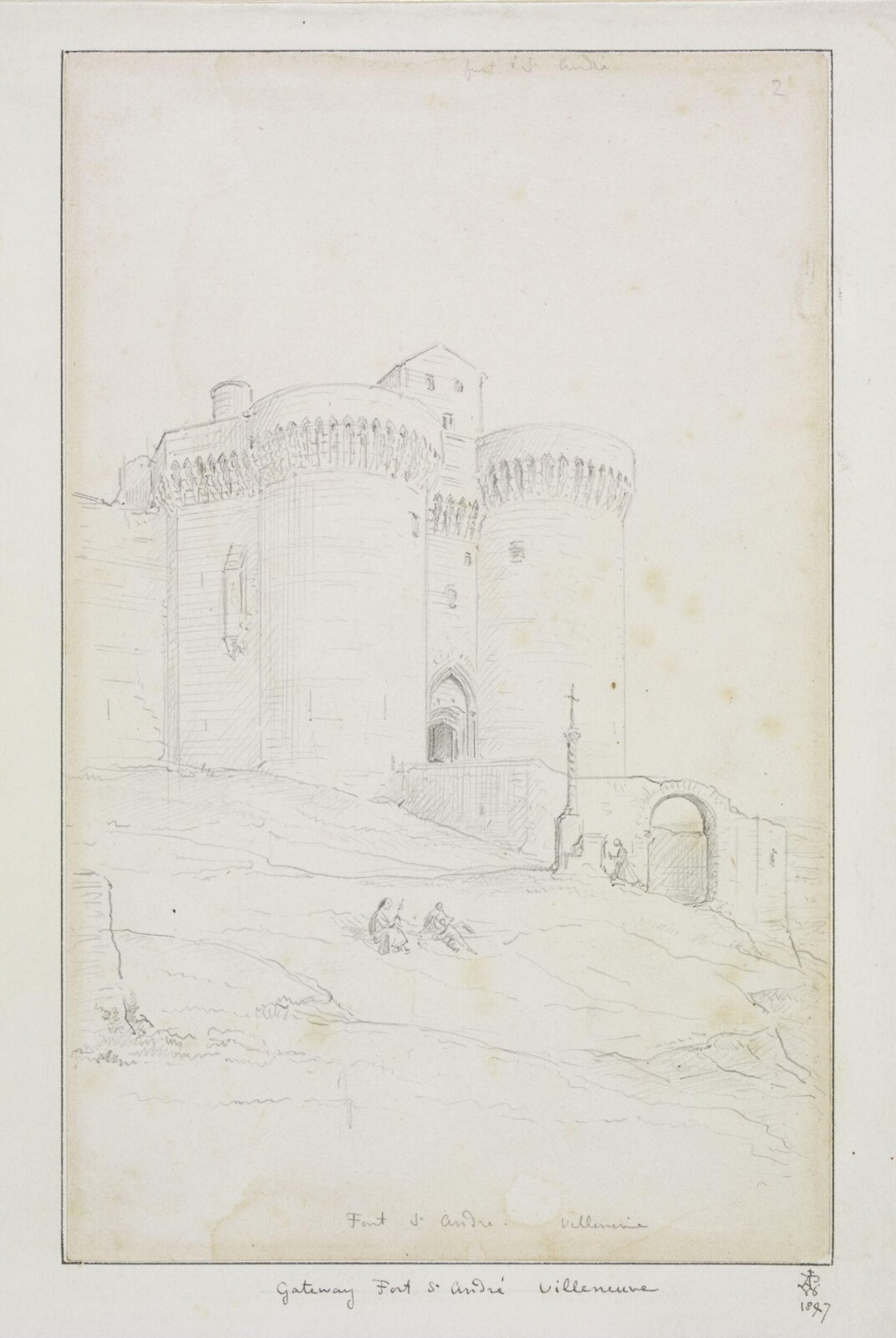 Drawing, A.W.N. Pugin, 1847