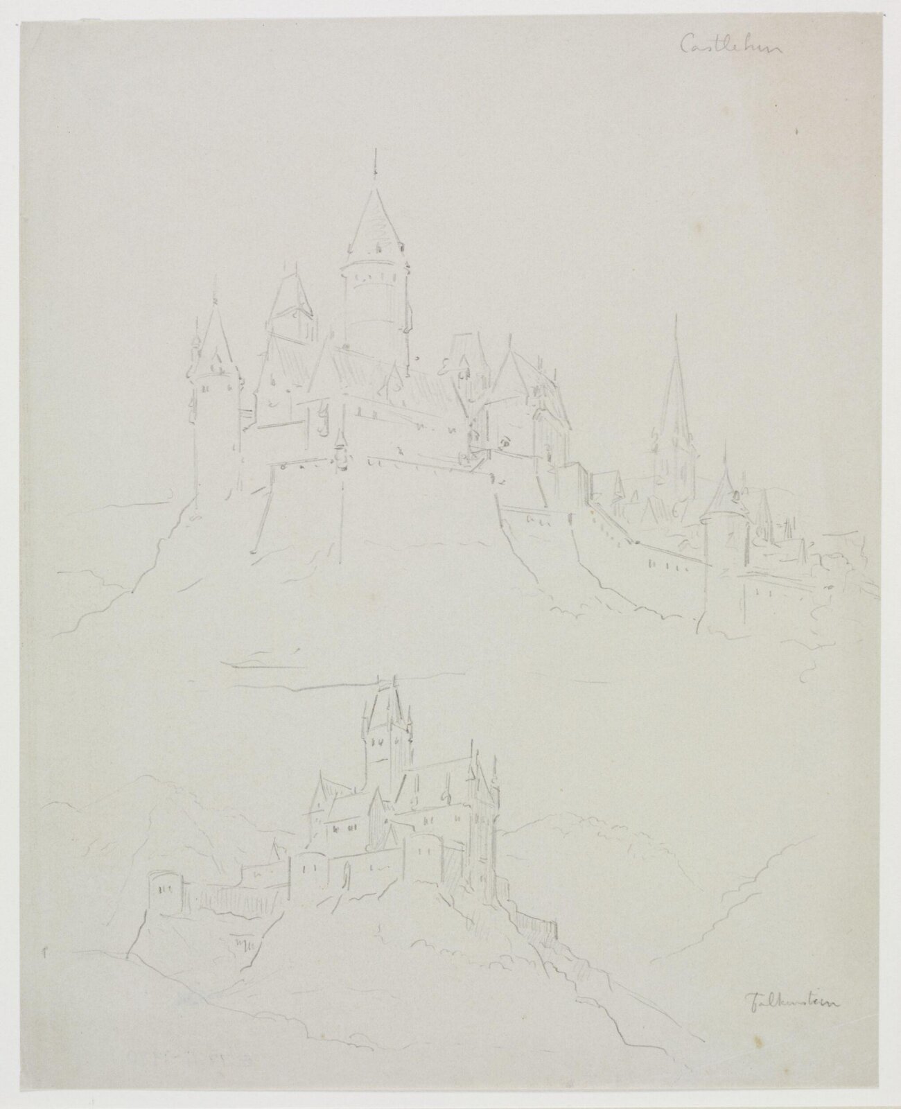Drawing, A.W.N. Pugin, 1840-52