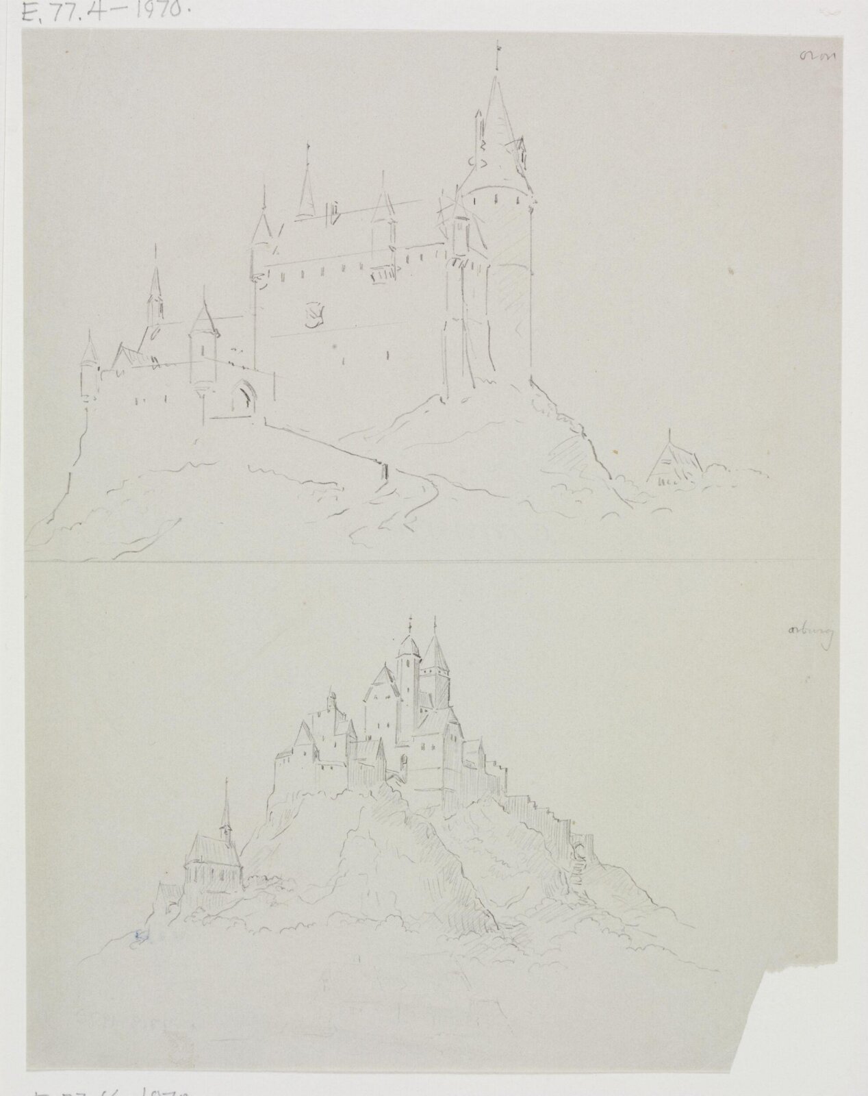 Drawing, A.W.N. Pugin, 1840-52