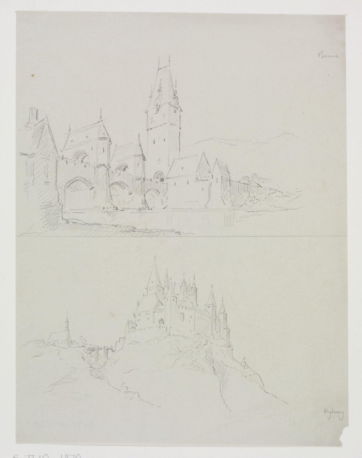 Drawing, A.W.N. Pugin, 1840-52