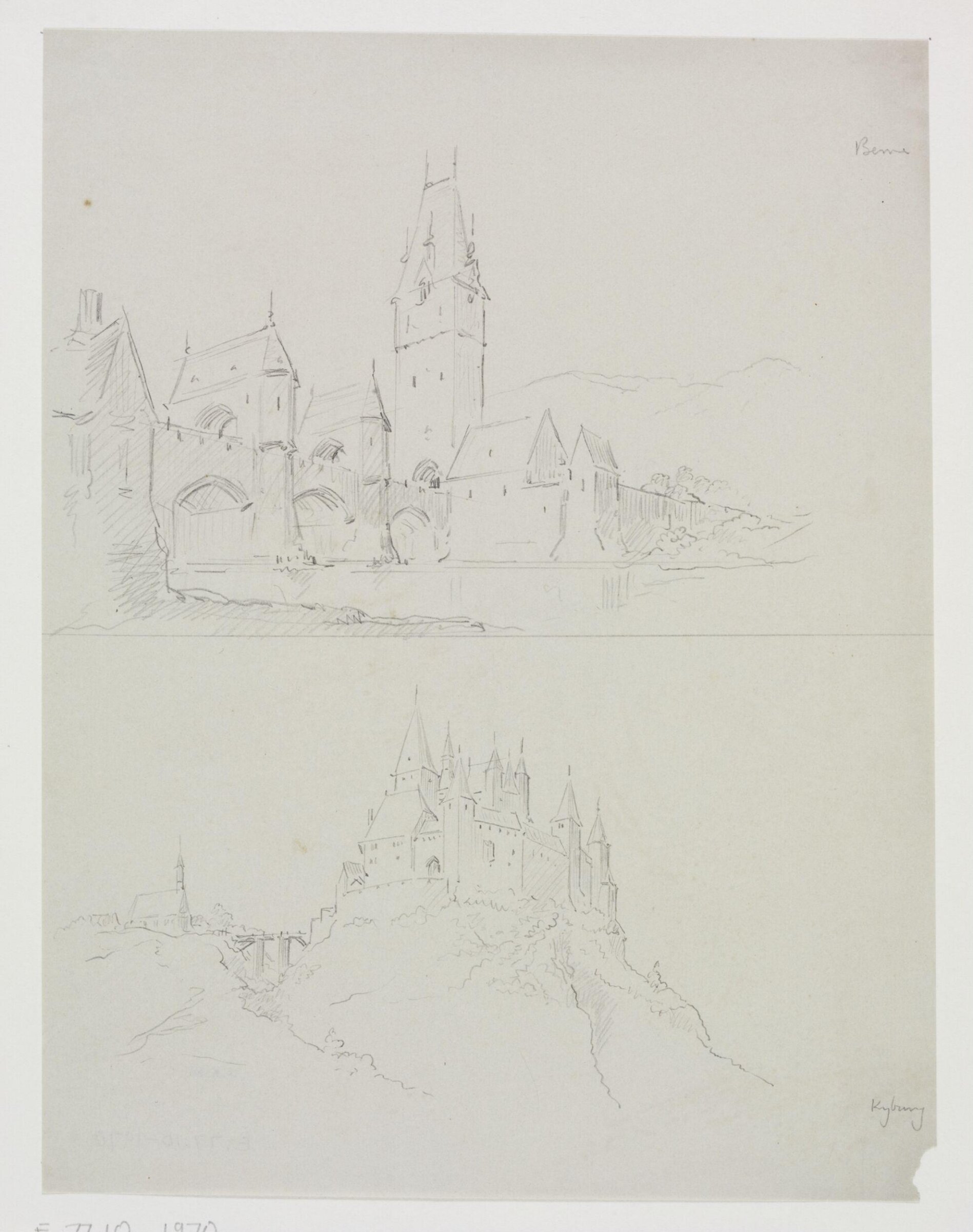 Drawing, A.W.N. Pugin, 1840-52